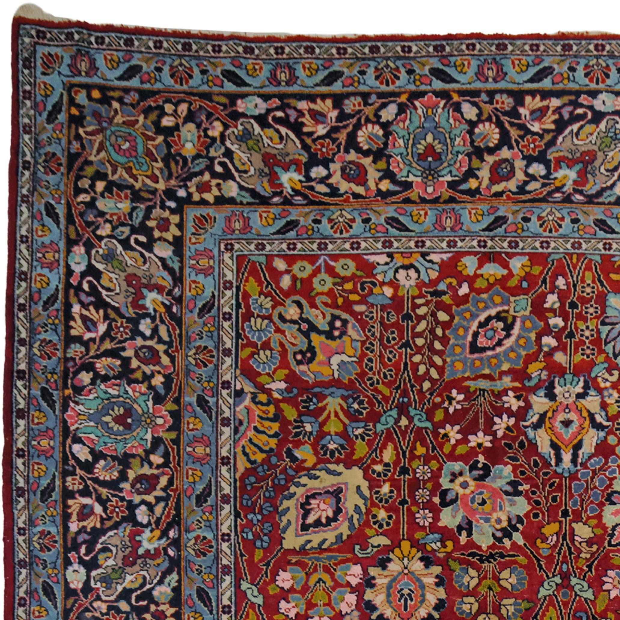 20th Century Tabriz Carpet - Vintage Carpet For Sale