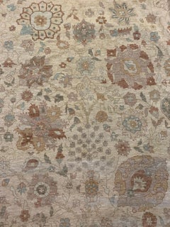 Hand-Knotted Tabriz Design Oversize Rug, Wool, 13' x 23'9"
