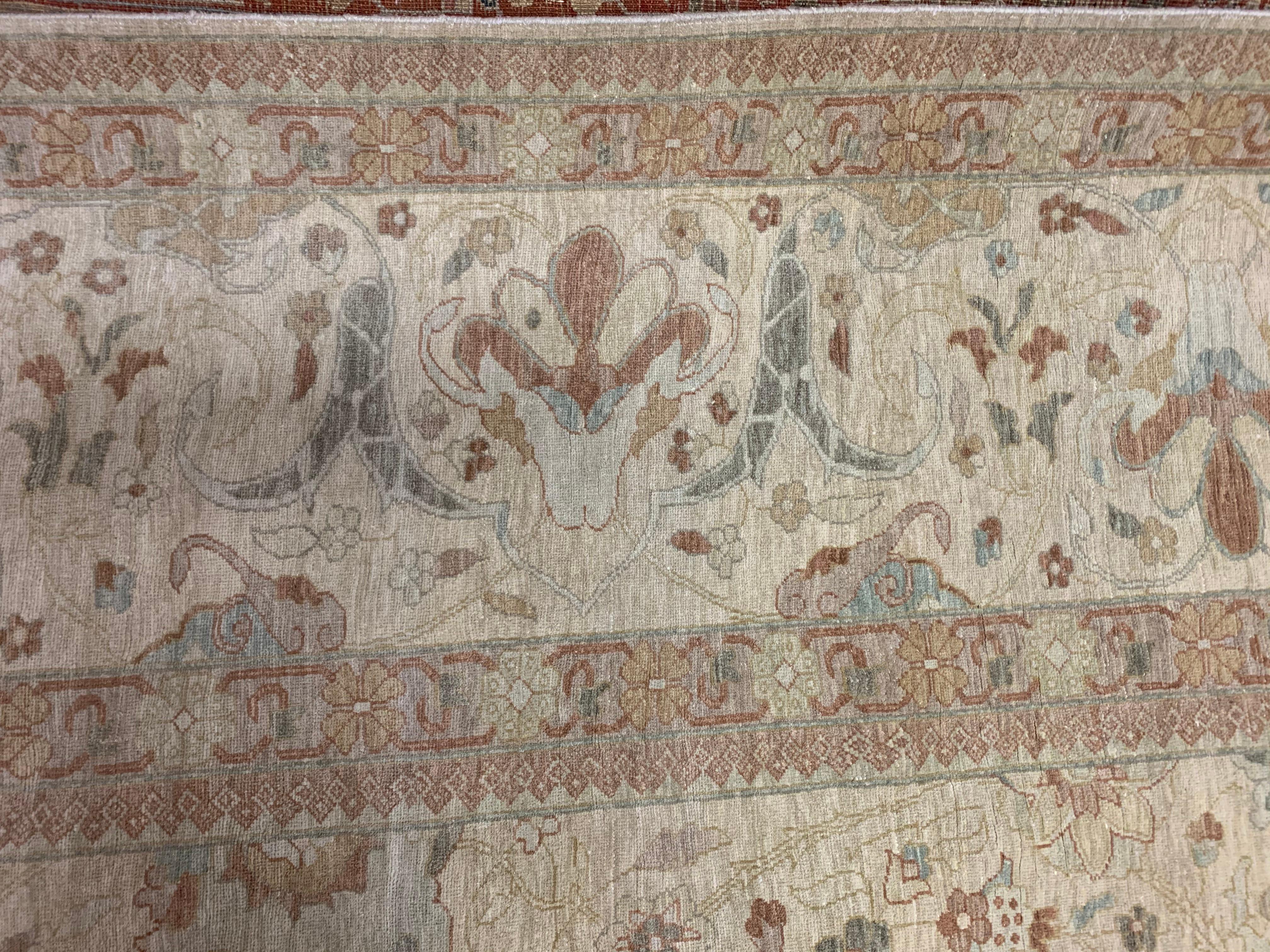 Tabriz  Design Oversize Rug  13' x 23'9 In New Condition For Sale In New York, NY
