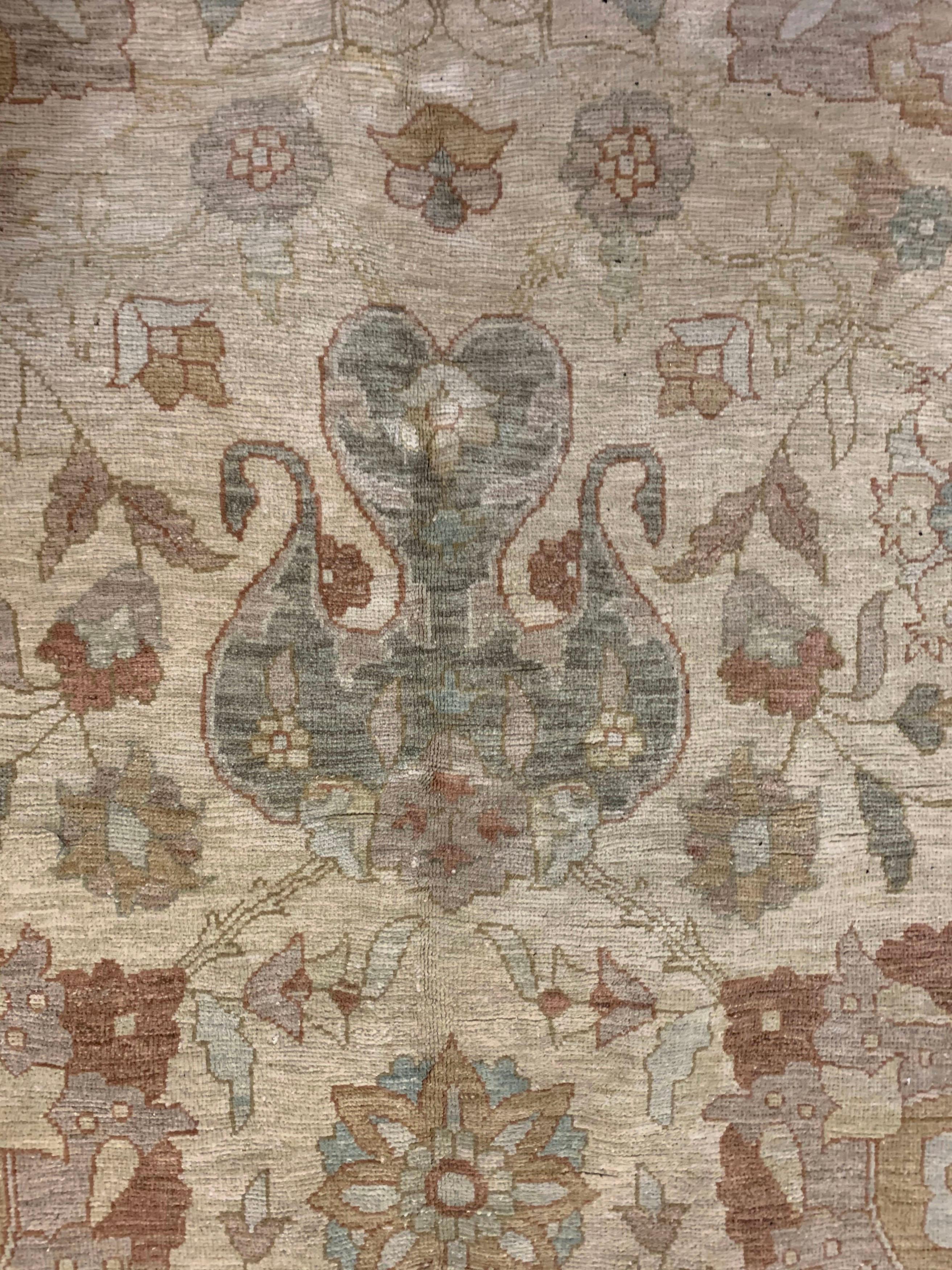 Tabriz  Design Oversize Rug  13' x 23'9 For Sale 1