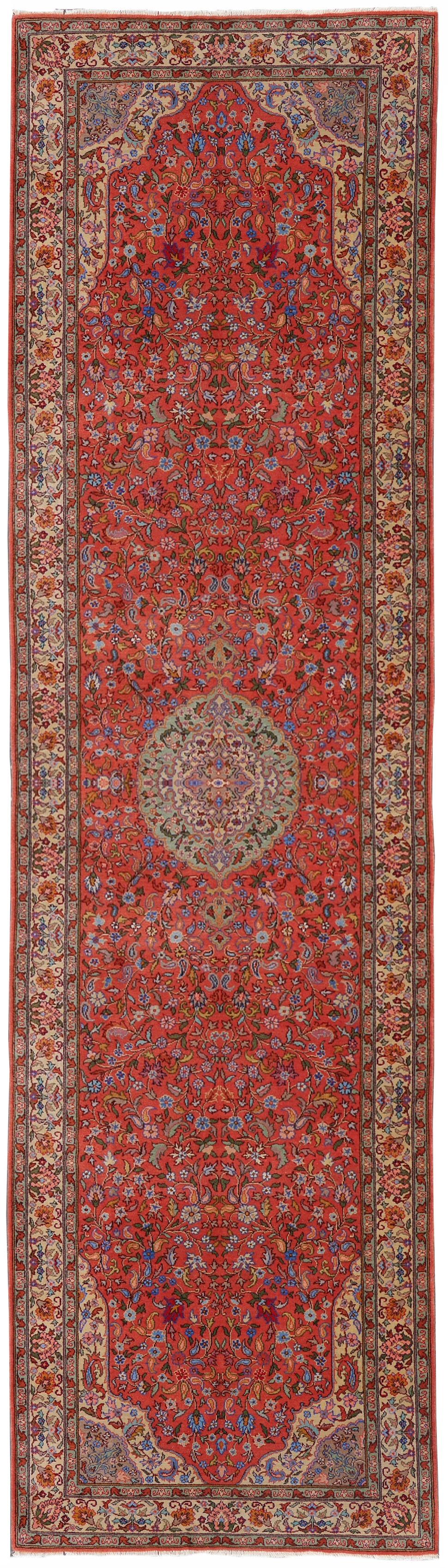 Teppich im Täbris-Design 18 x 5 Fuß groß Läufer traditioneller persischer traditioneller Stil 550 x 153 cm im Angebot 2