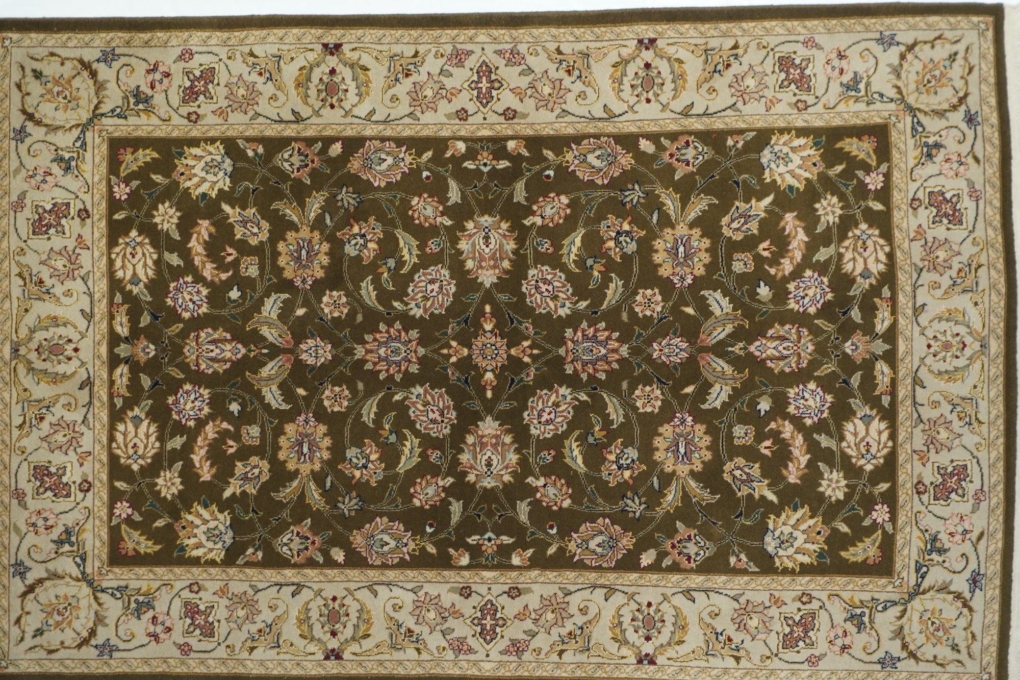 Indiano Tappeto Tabriz Design 3'9'' x 5'9'' in vendita