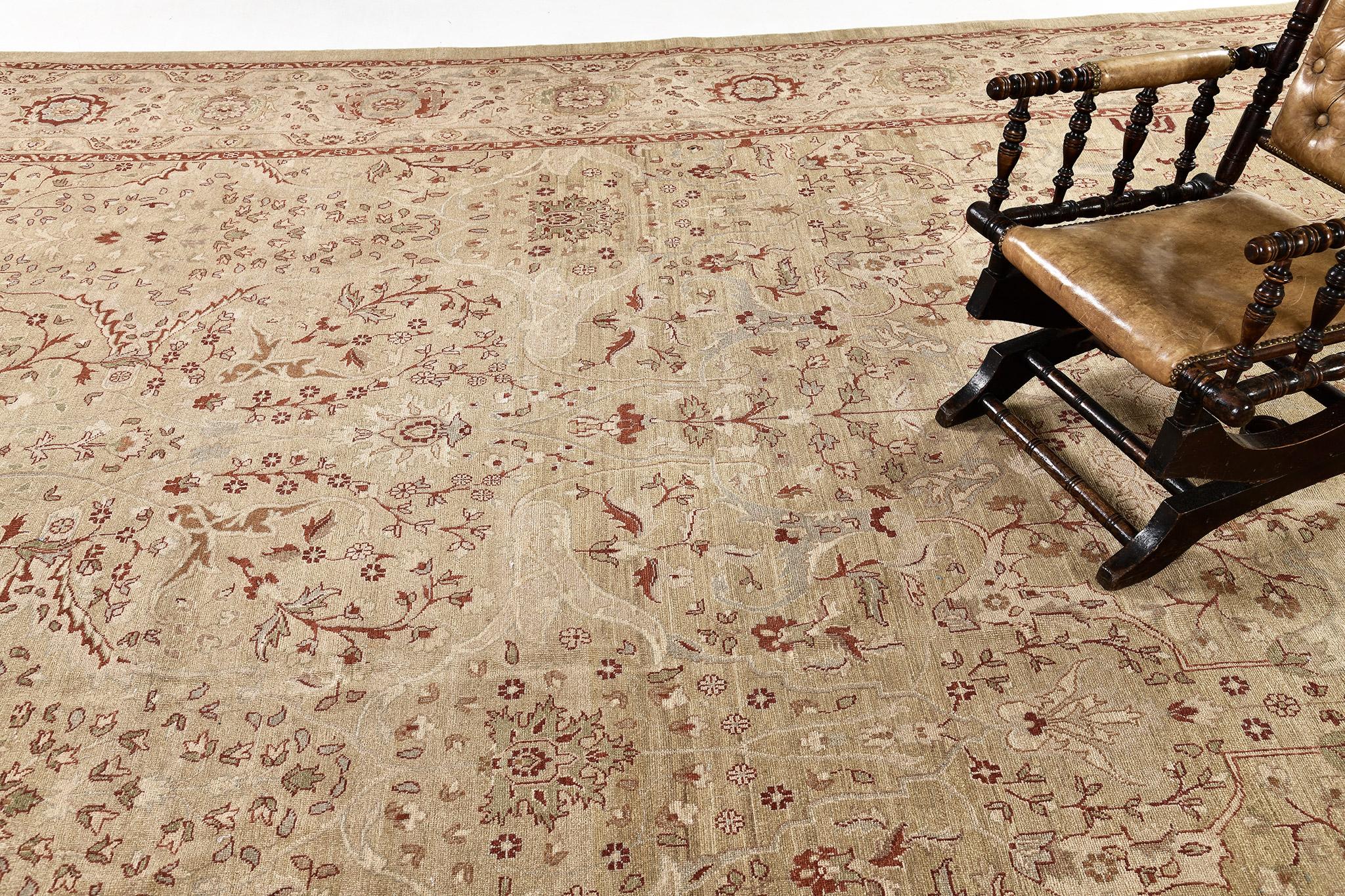 Afghan Tabriz Hadji Jalili Style Revive D5075 Bliss en vente