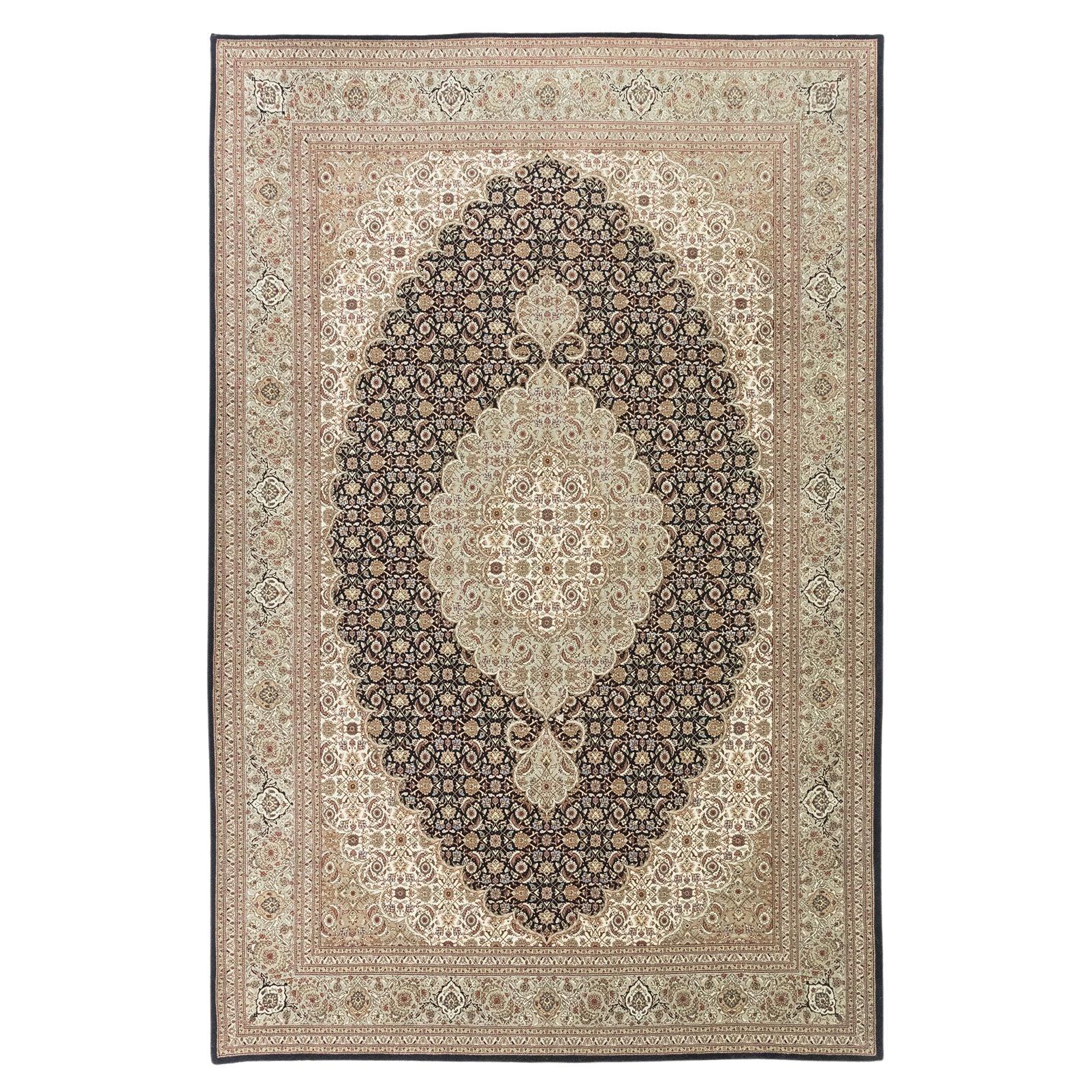 Tabriz Mahi Rug (elfenbein/beige und braun, neu, 305cm x 205cm) im Angebot