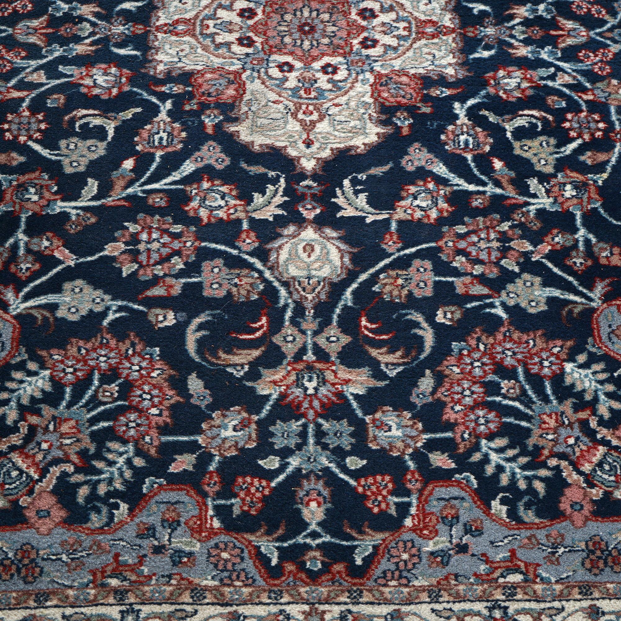 Tabriz Oriental Wool Rug, Blue & White, 20th C For Sale 5