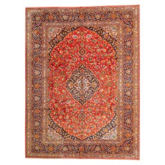 Tabriz, Persian Area Rug Floral Red, 13' 3" X 10' 0"
