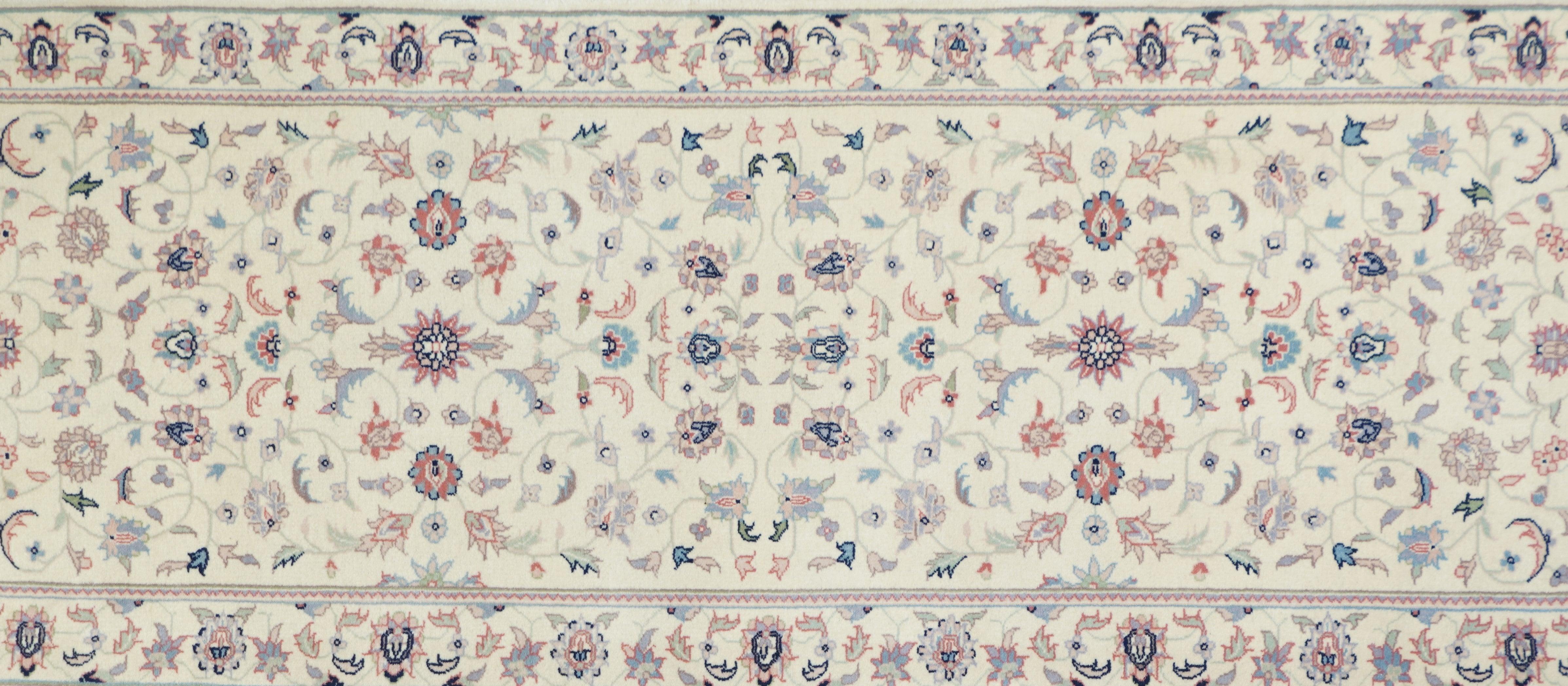 Indiano Runner in lana dal design persiano Tabriz 2'6'' x 8'0'' in vendita