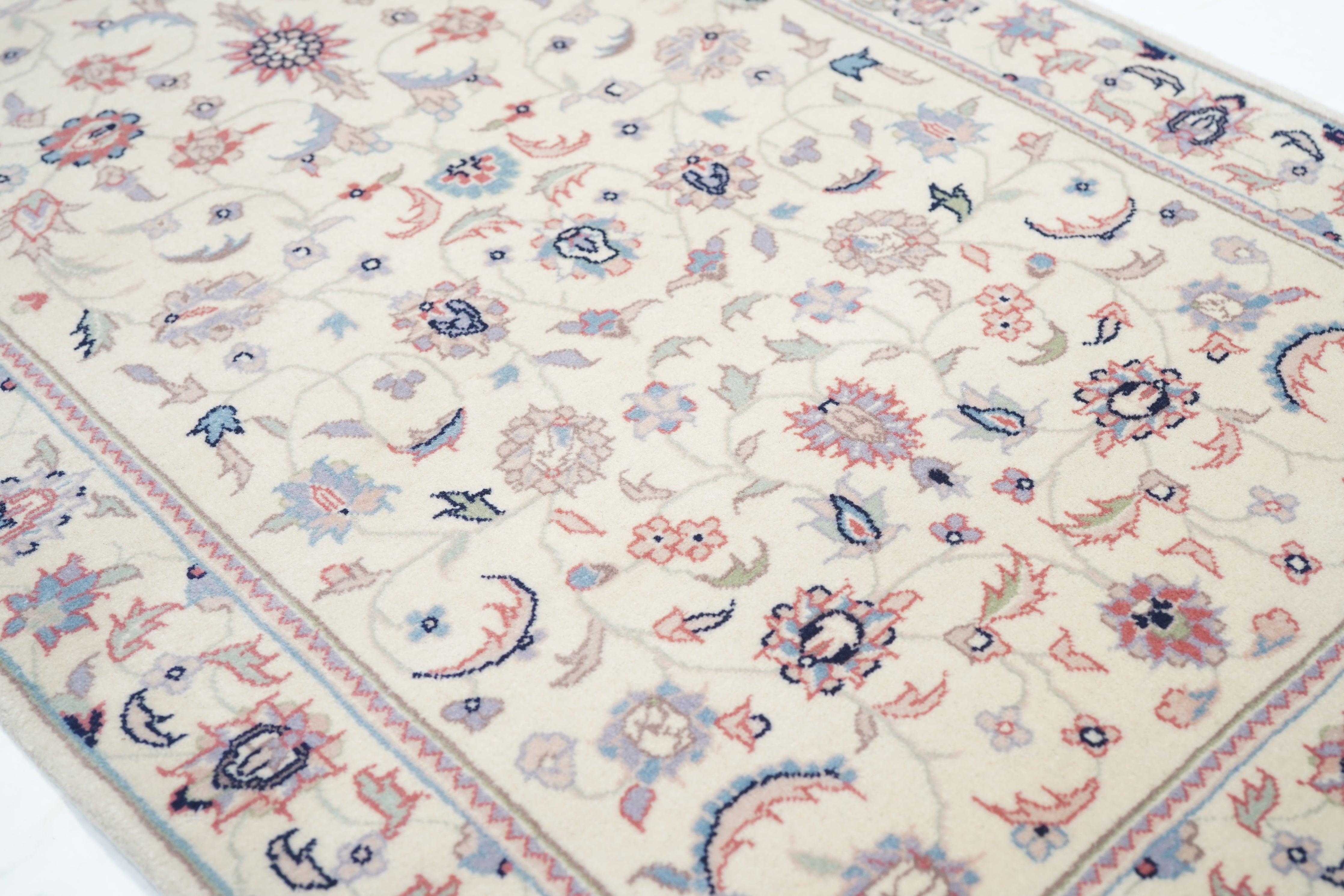 Lana Runner in lana dal design persiano Tabriz 2'6'' x 8'0'' in vendita