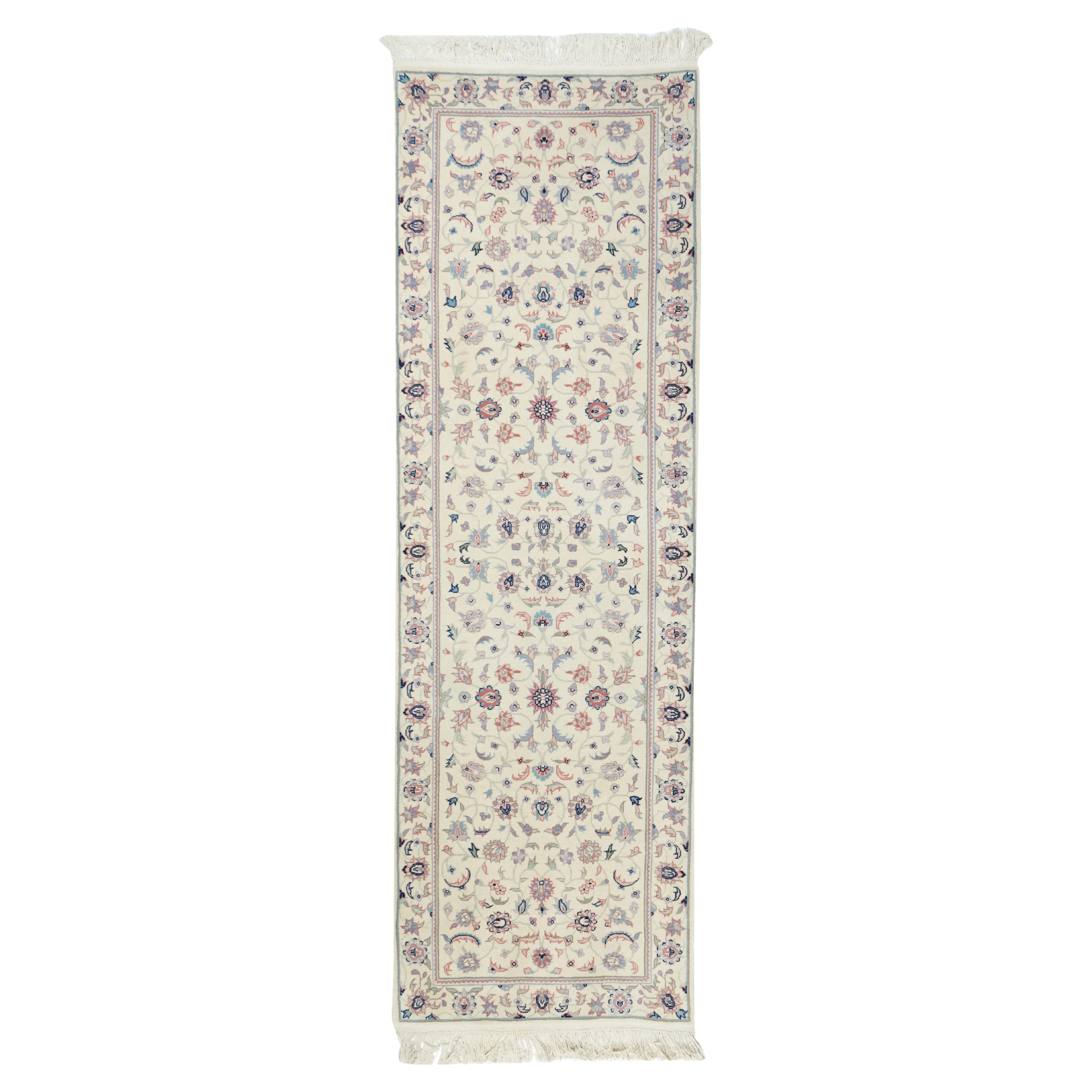 Runner in lana dal design persiano Tabriz 2'6'' x 8'0''
