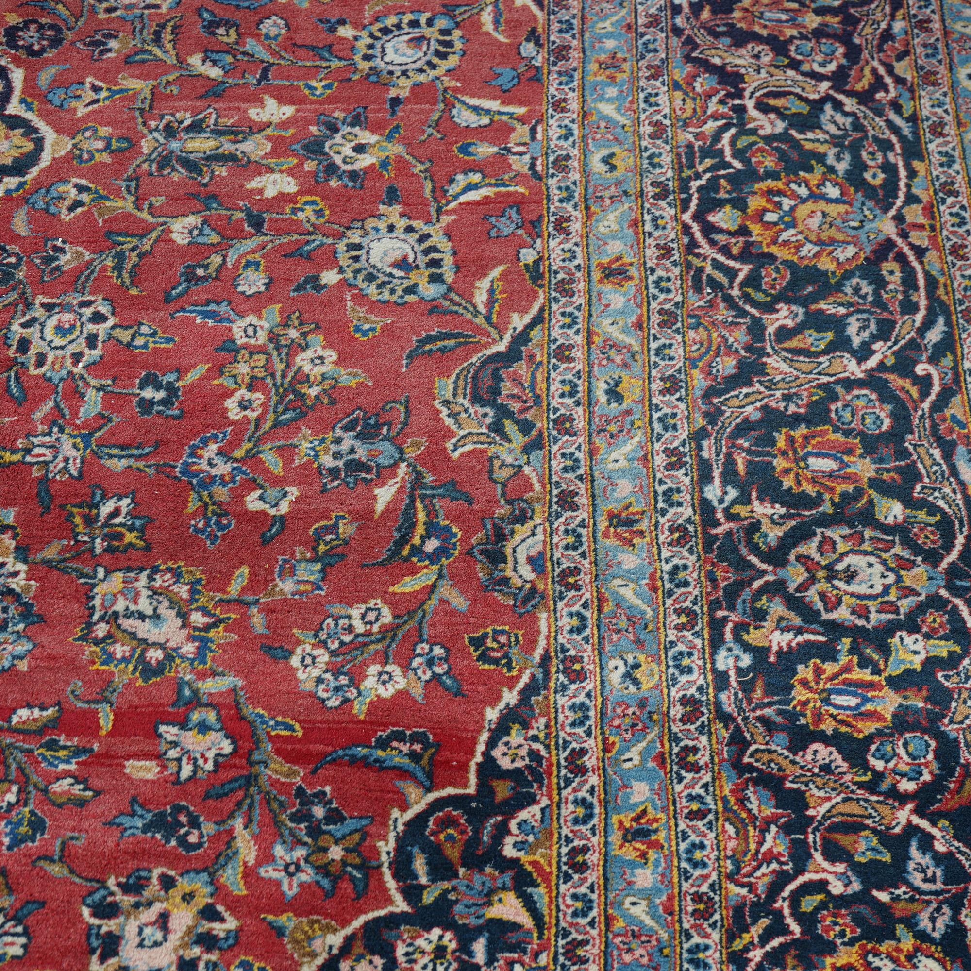 Tabriz Persian Oriental Room Size Wool Rug Circa 1950 For Sale 6