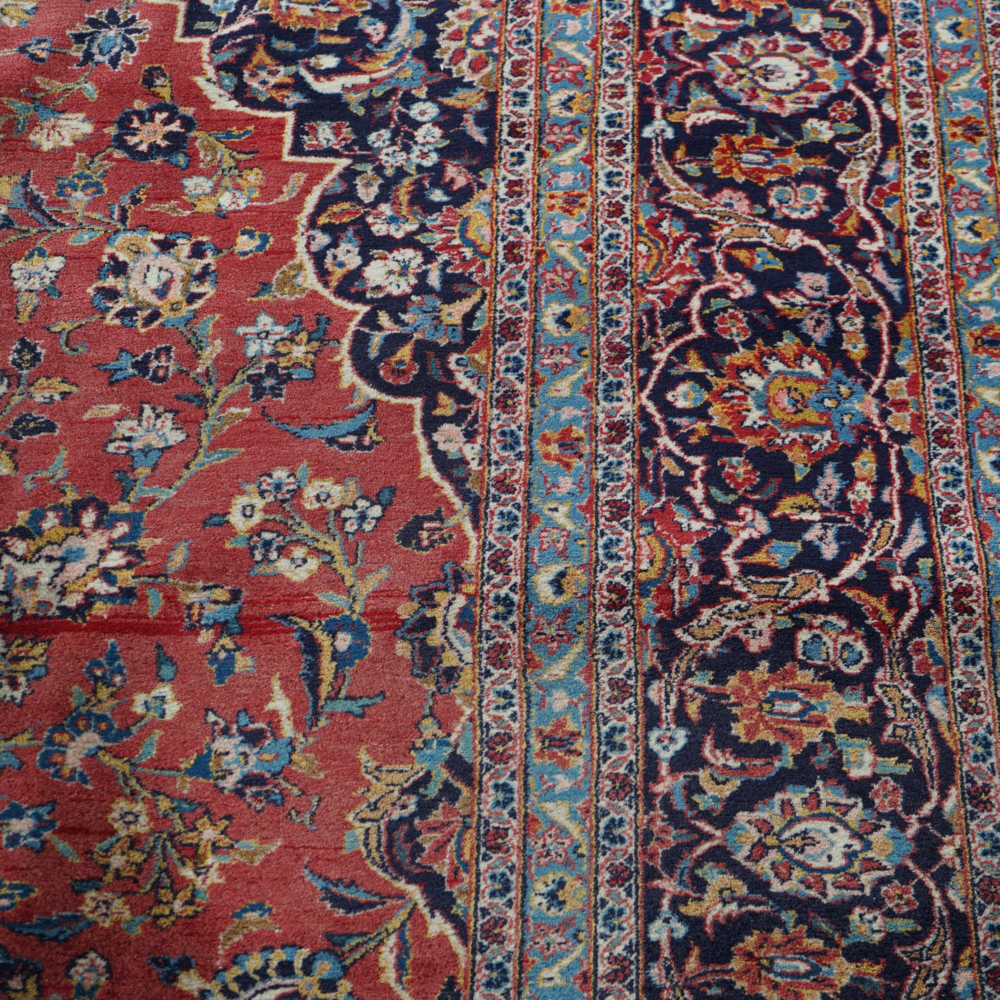 Tabriz Persian Oriental Room Size Wool Rug Circa 1950 For Sale 7