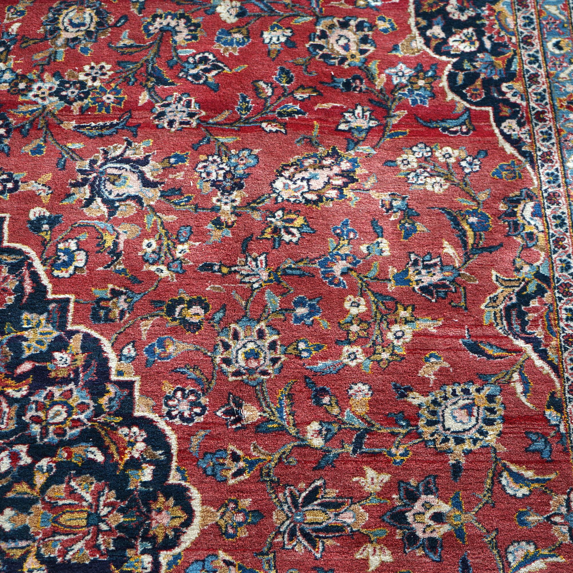 Tabriz Persian Oriental Room Size Wool Rug Circa 1950 For Sale 12