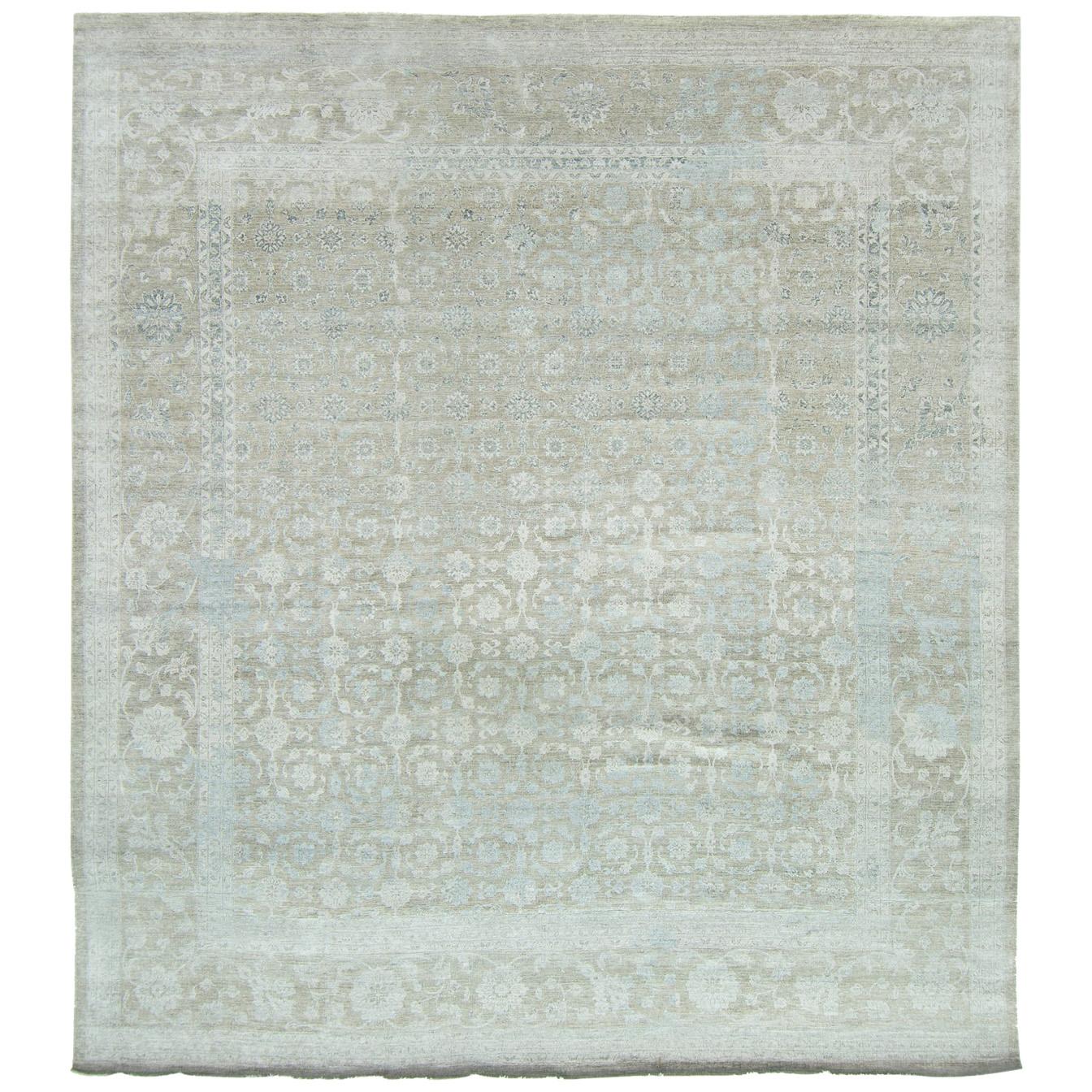 Tabriz Revival Bamboo Silk Rug