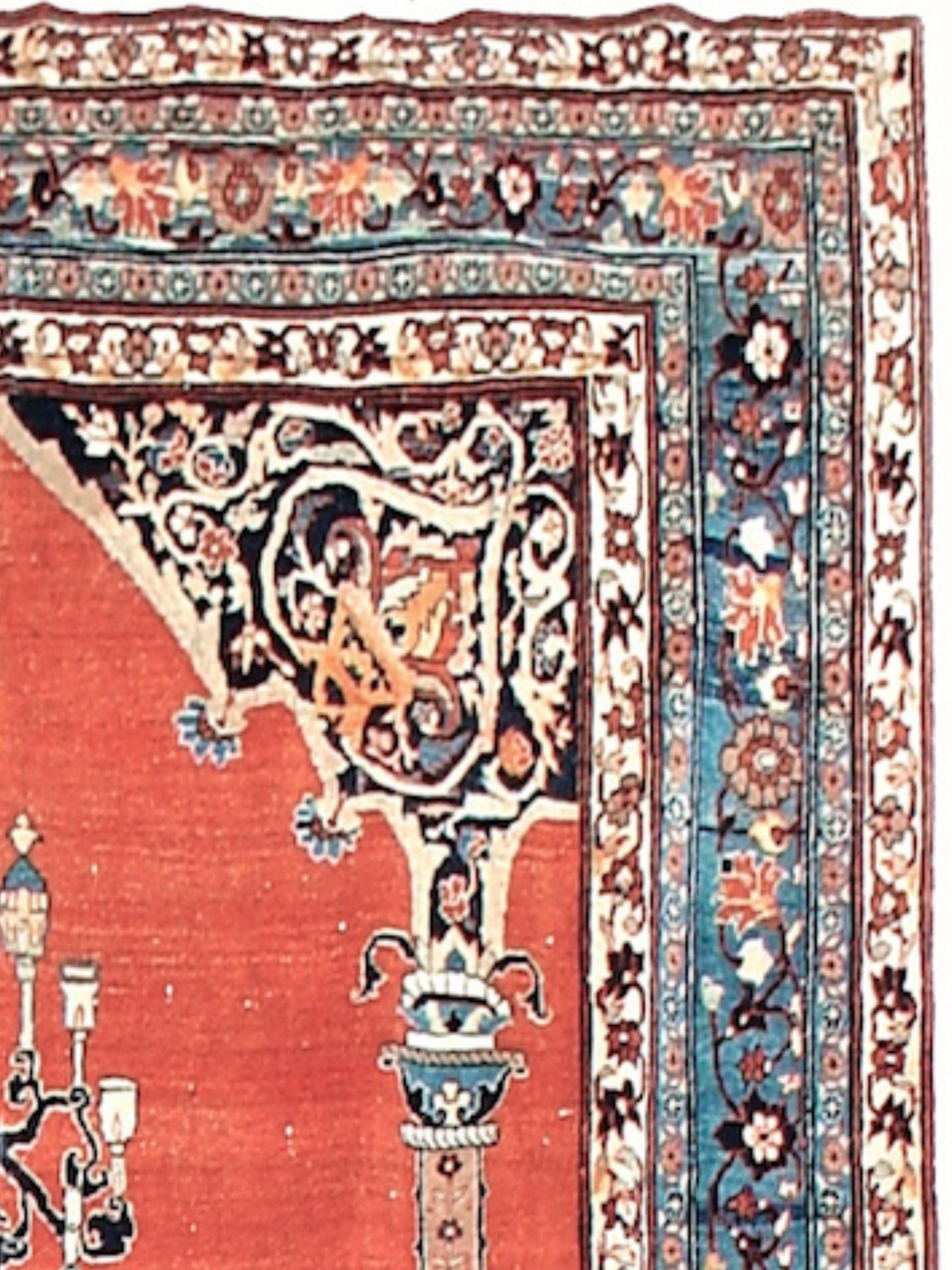 Annodato a mano Tappeto Tabriz, XIX secolo in vendita