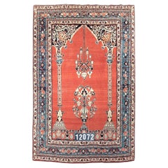 Antique Tabriz Rug, 19th Century