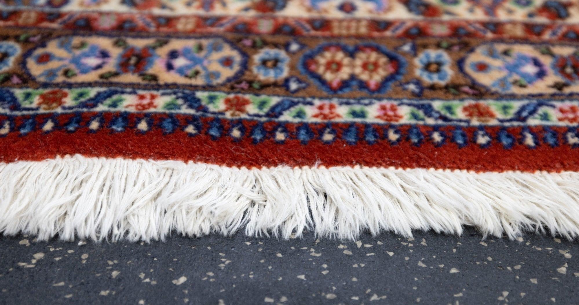 Persiano Tappeto Tabriz Vintage 3'2'' x 4'8'' in vendita