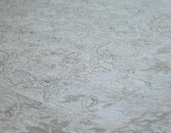 100% Wolle Handgeknüpft Elfenbein Floral Tabriz Inspiriert Teppich