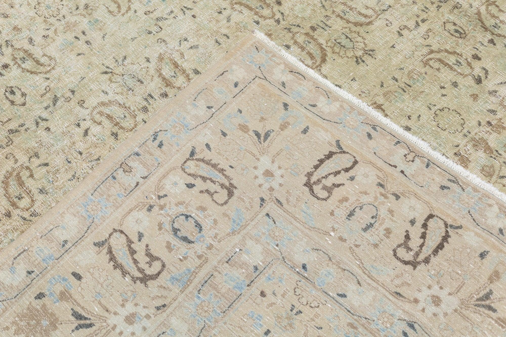 Tapis Tabriz 8'8'' x 11'7'' en vente 6