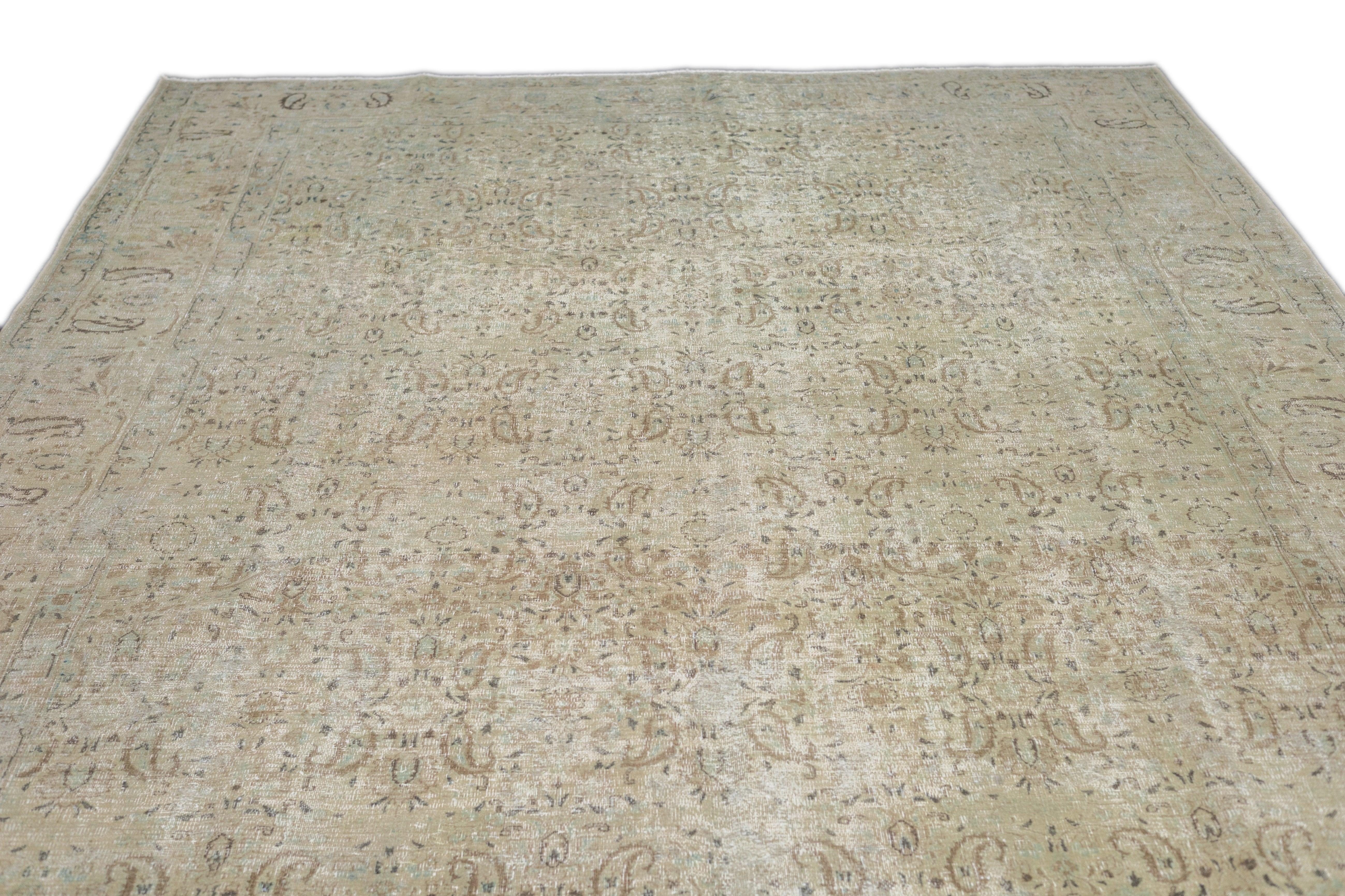 XXIe siècle et contemporain Tapis Tabriz 8'8'' x 11'7'' en vente