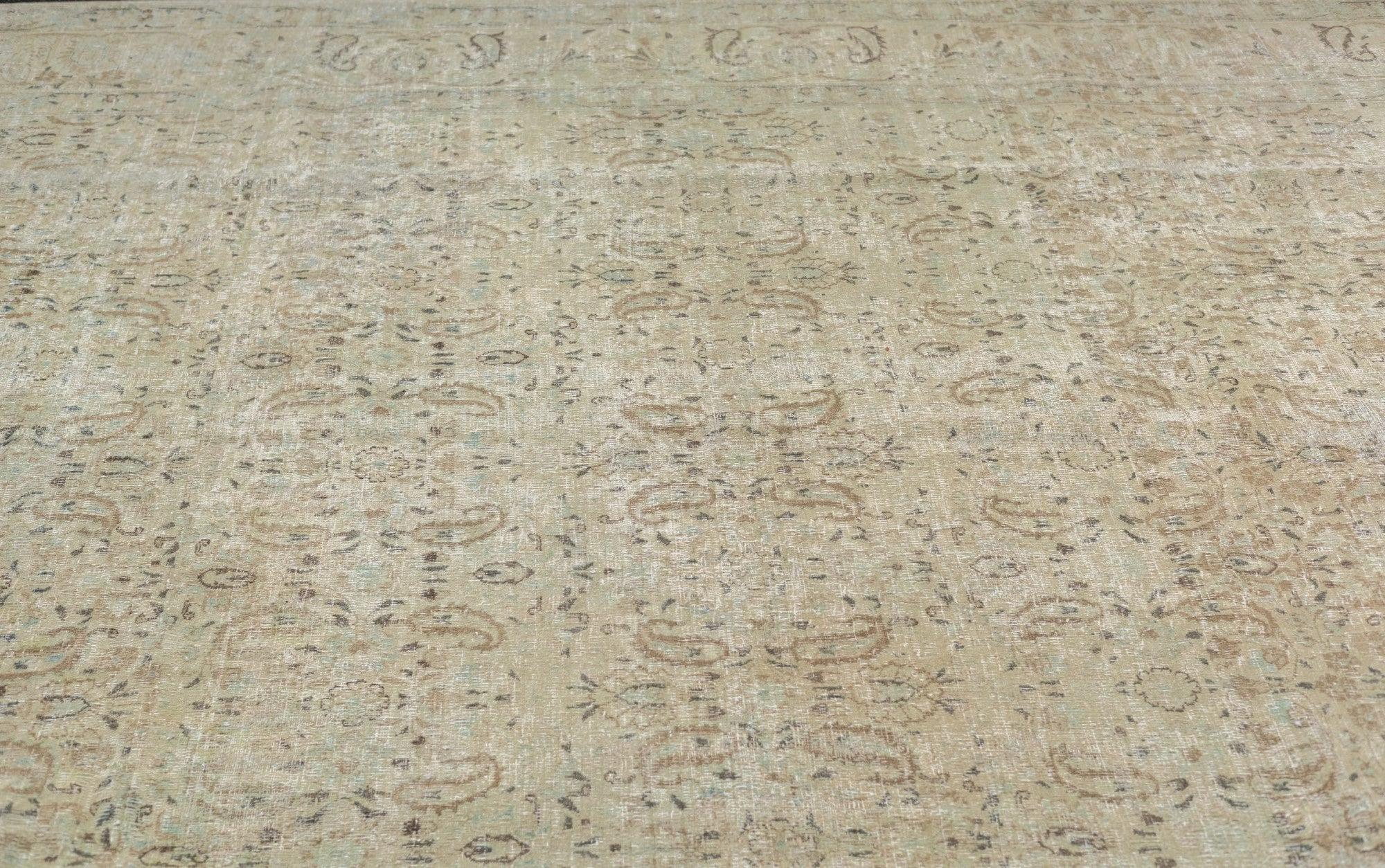 Laine Tapis Tabriz 8'8'' x 11'7'' en vente