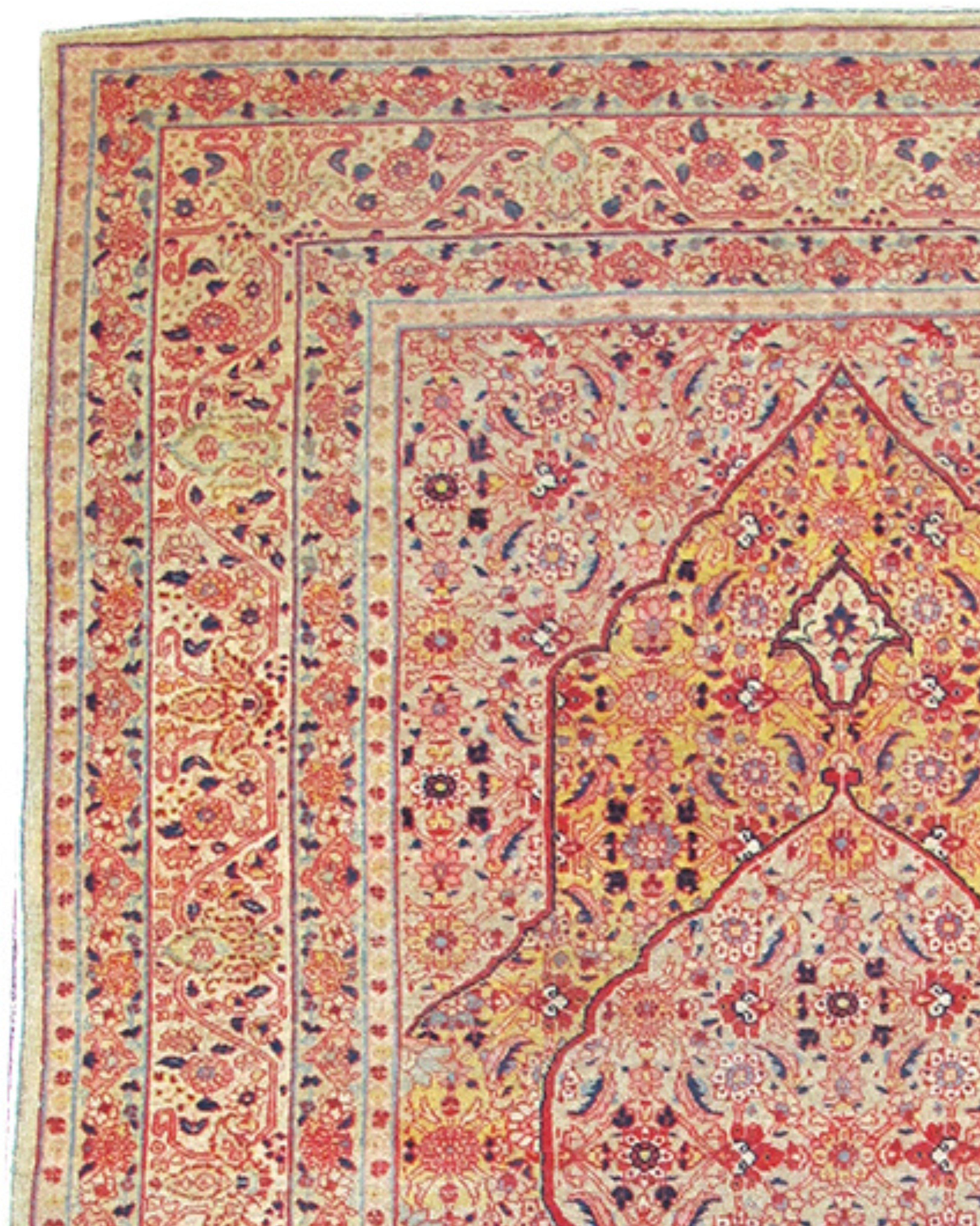 Persian Tabriz Rug, c. 1900 For Sale