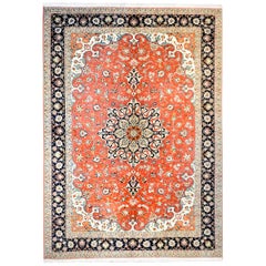 Antique Tabriz Rug, circa 1980s