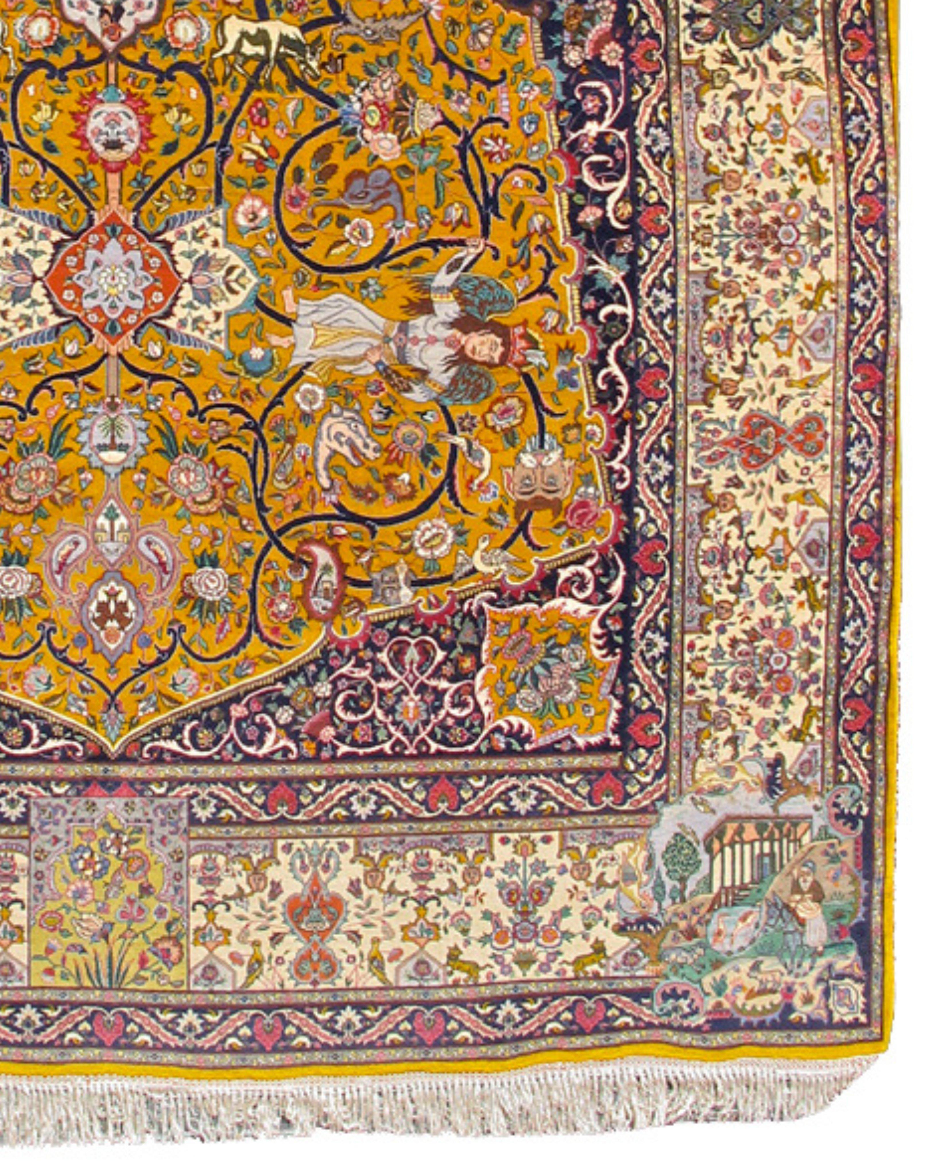 Tappeto Tabriz, fine XX secolo In condizioni ottime in vendita a San Francisco, CA