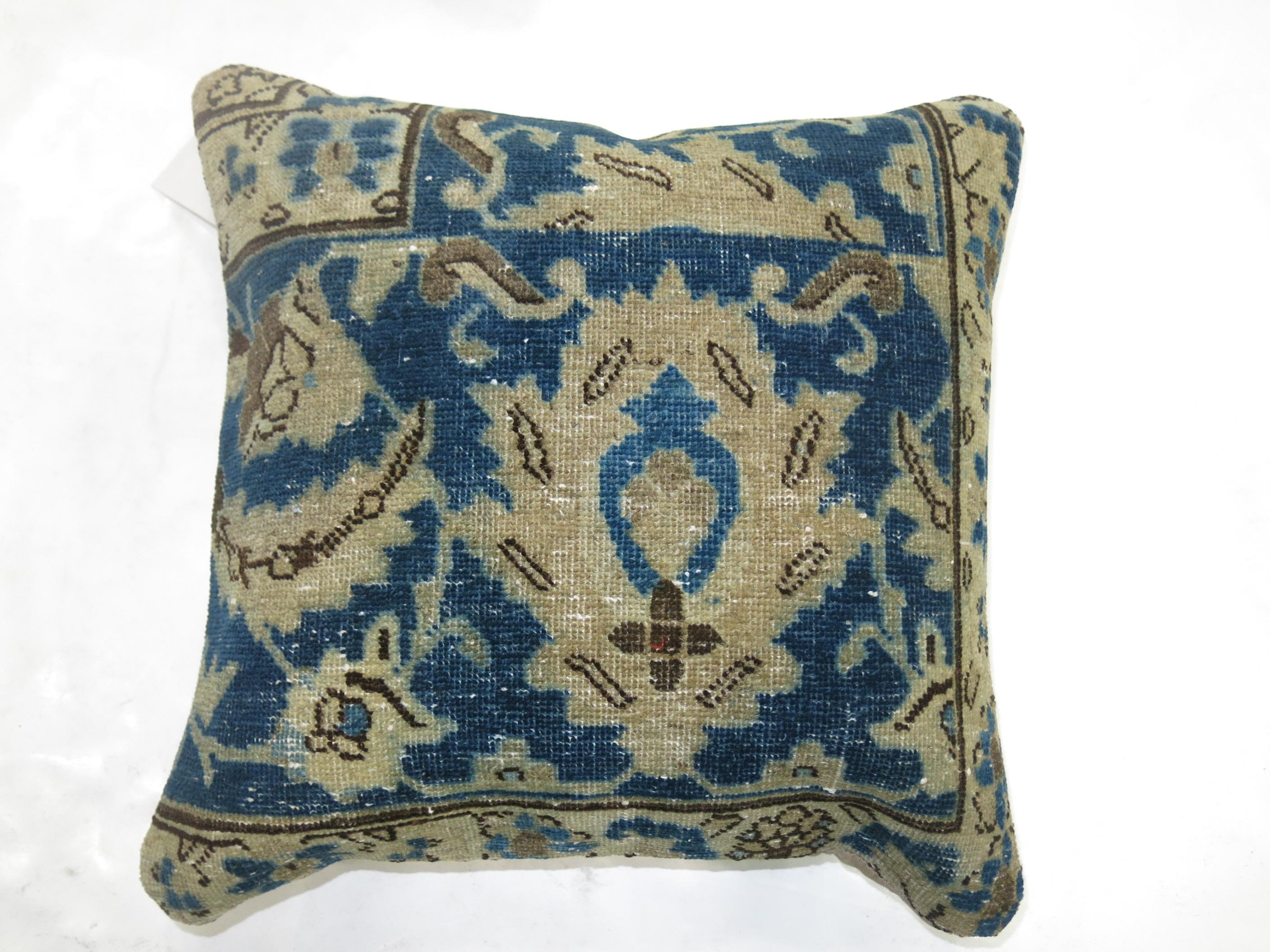 Asian Tabriz Rug Pillow