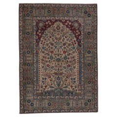 Tabriz Rug with Central Medallion - allover design