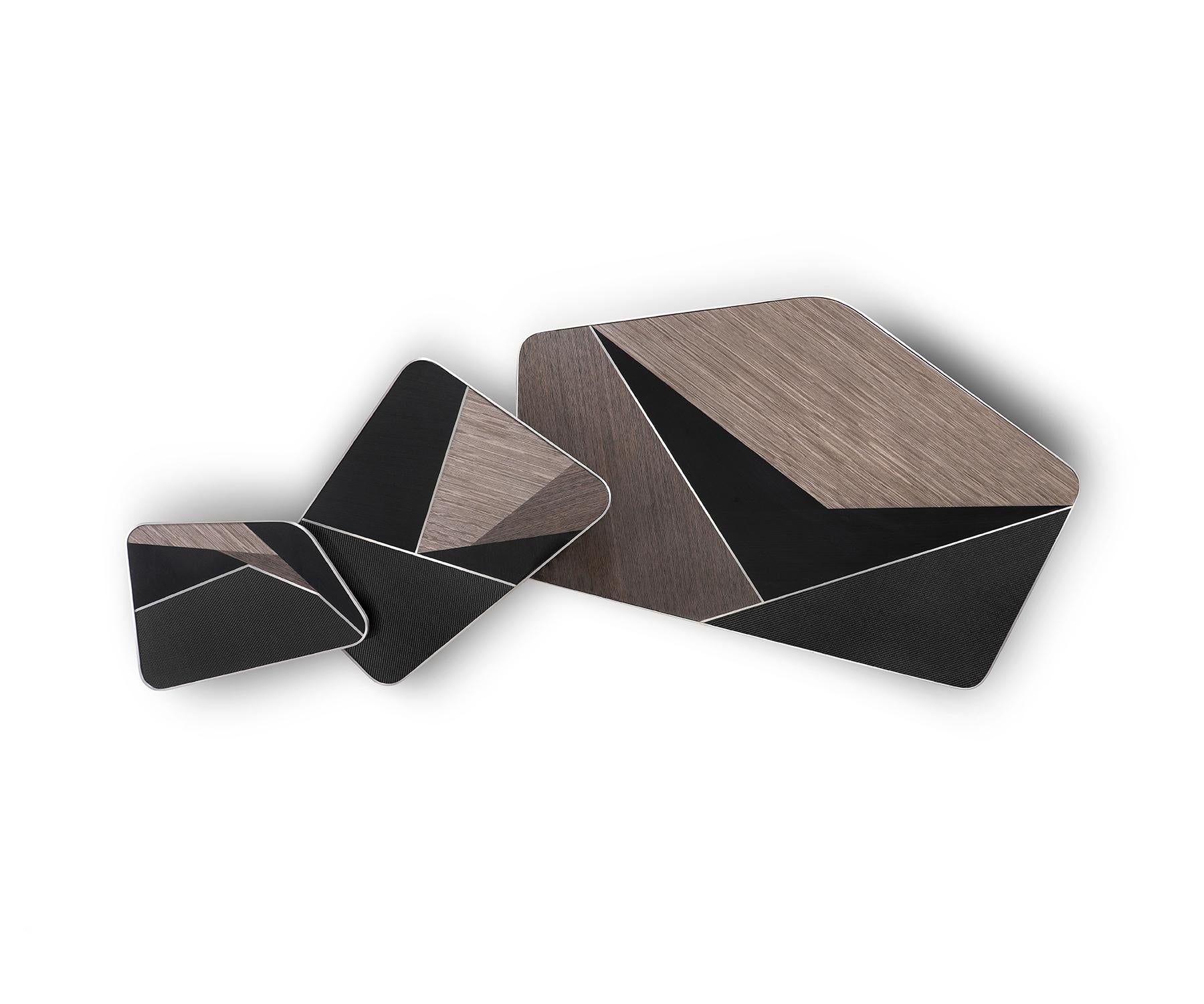Fatto a mano Tabula Nest of Tables by Madheke, Small in vendita