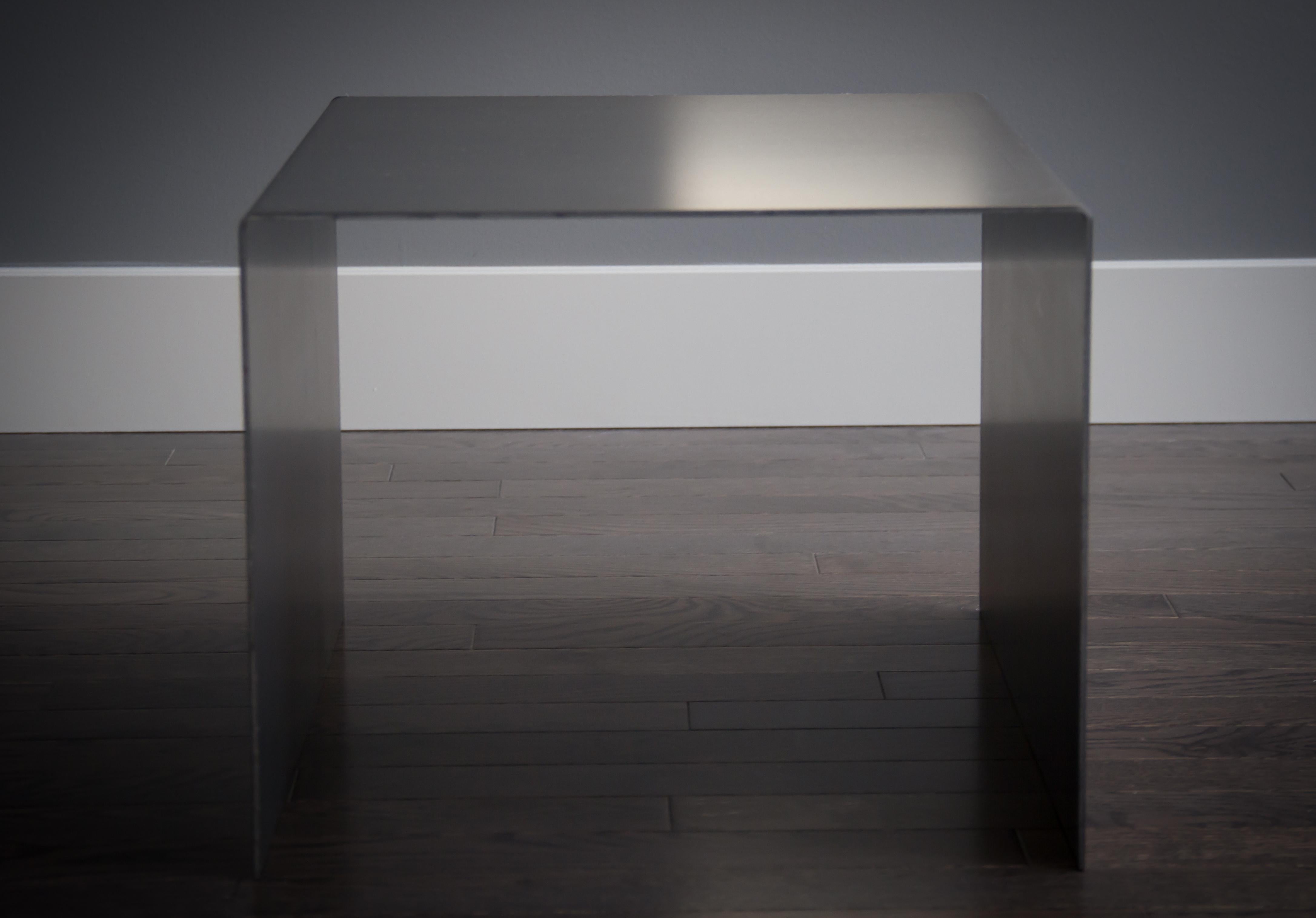 Tabula Rasa Coffee Table Nesting Style in Raw Black Steel by Mtharu For Sale 4
