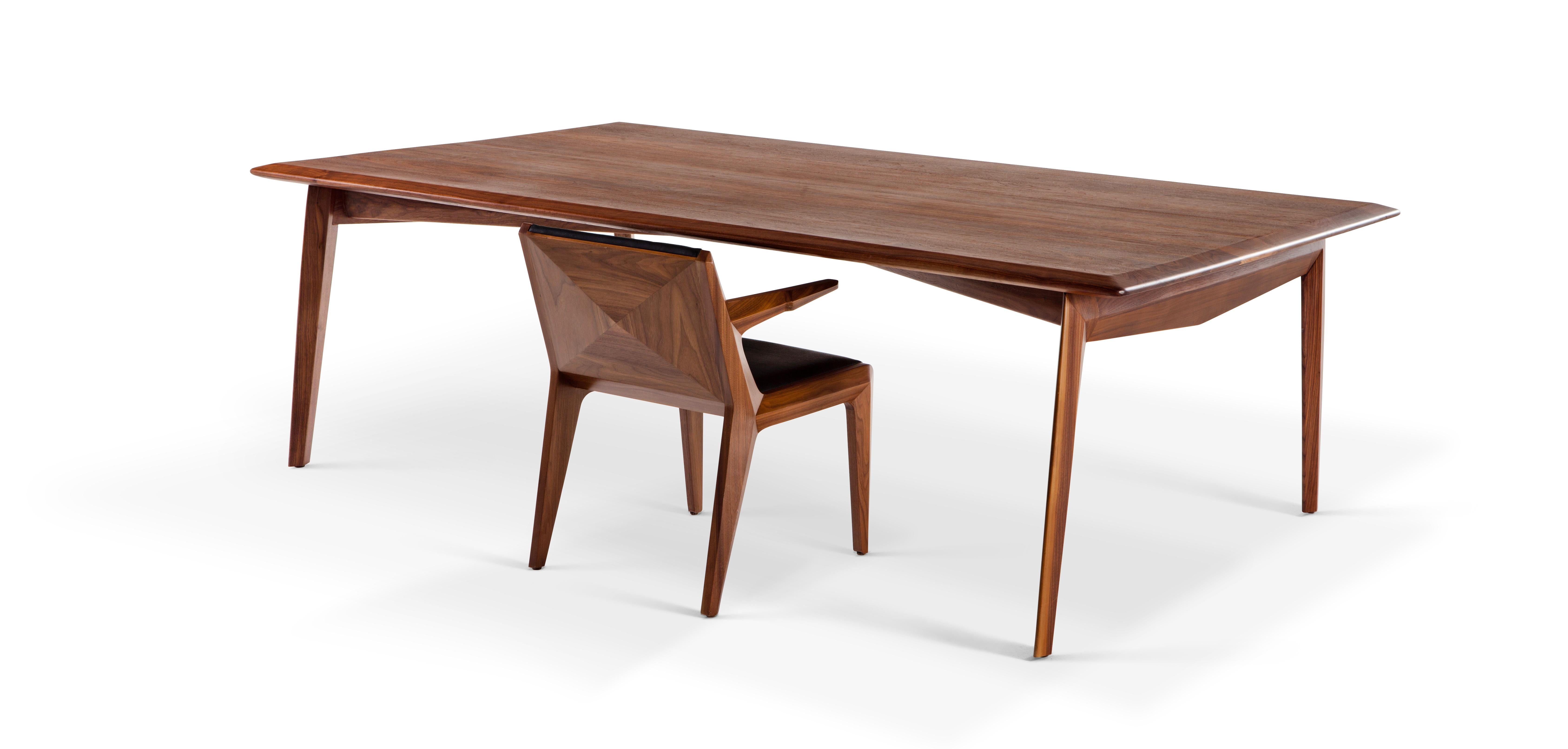 Tabularasa, Mid-Century Modern Wooden Dining or Office Table In New Condition For Sale In İstanbul, İstanbul