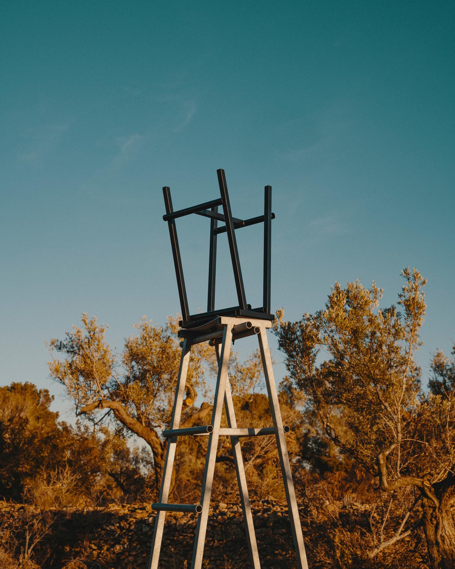 XXIe siècle et contemporain Taburete 8 Tabouret de bar bas, noir, acier poudré / Marc Morro pour HAY en vente
