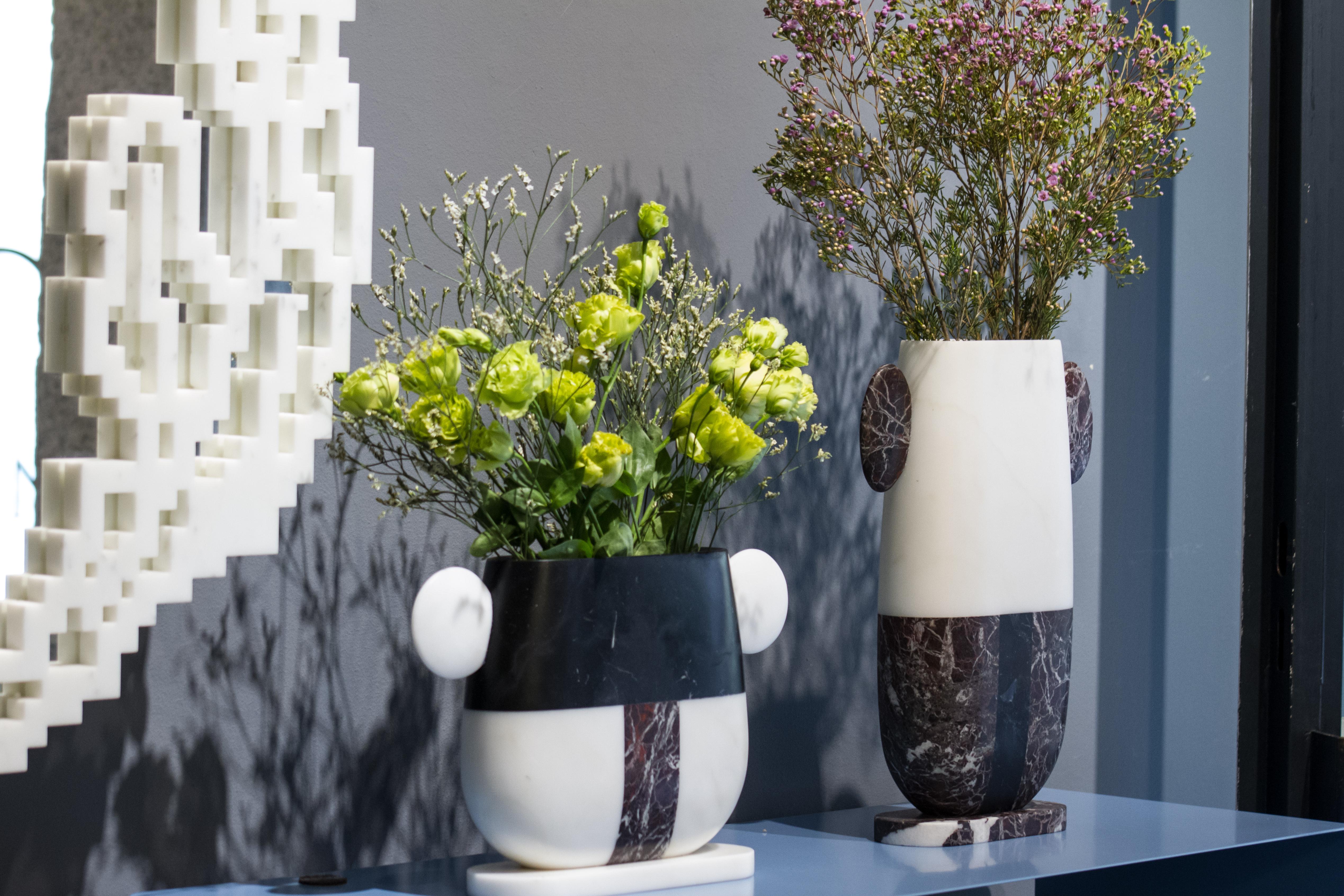 Modern Taca Marble Vase by Matteo Cibic