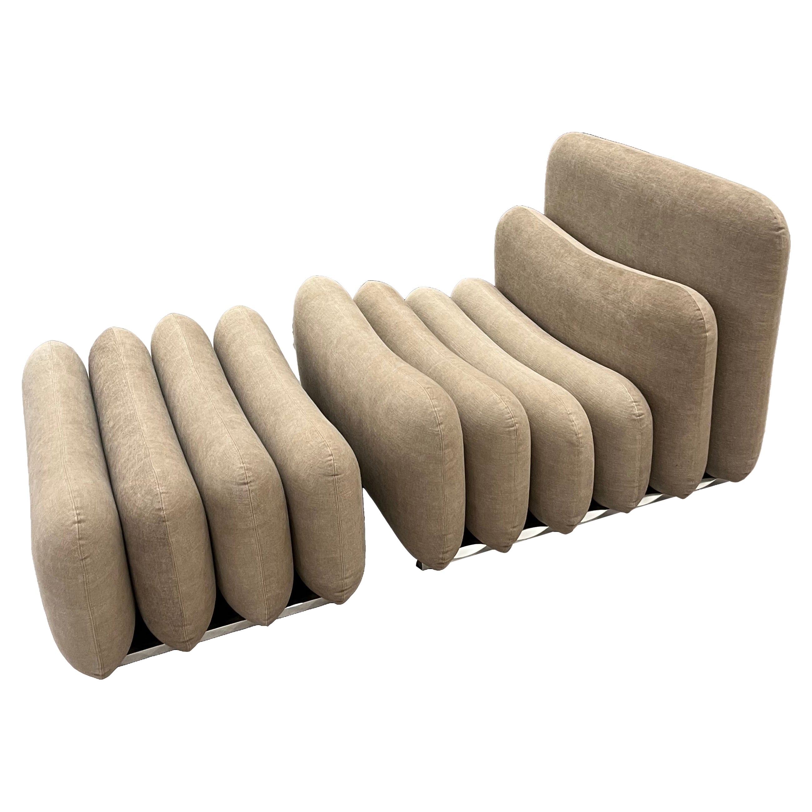 Tacchini Additional System Loungesessel 
Ottomane von Joe Colombo in STOCK im Angebot