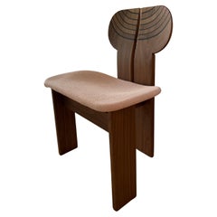 Tacchini Africa Chair with Canaletto Walnut Frame by Afra & Tobia Scarpa STOCK