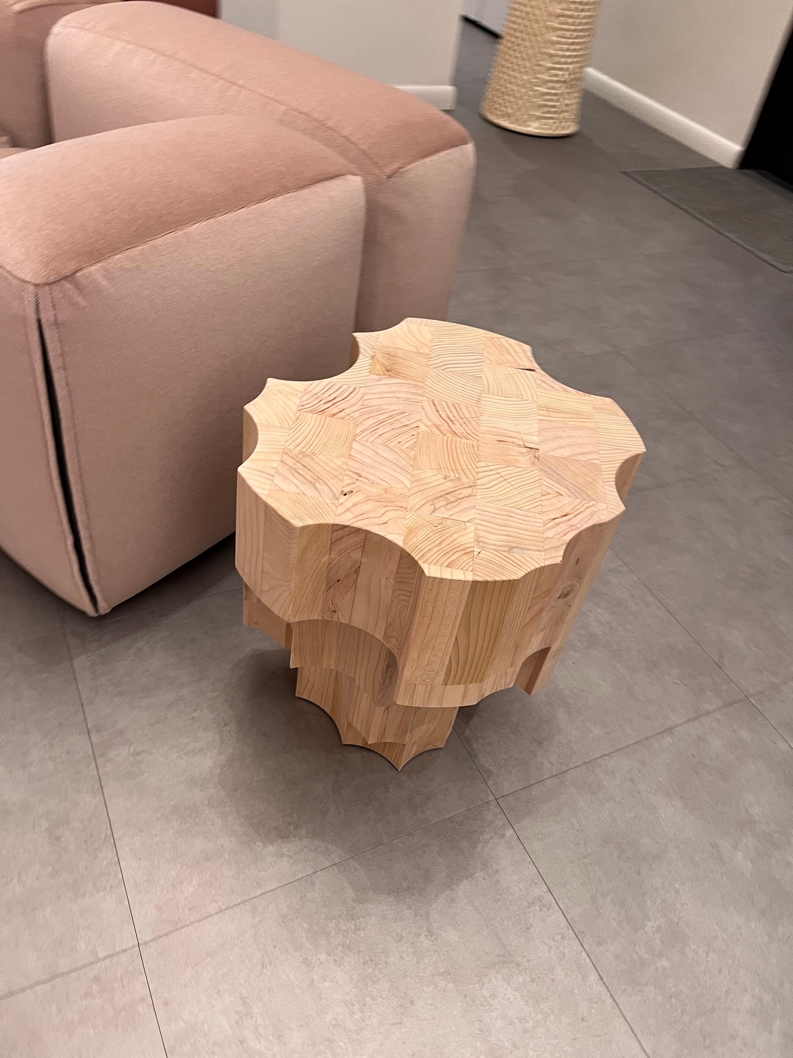 ALTAR TABLE 50X50
CEDAR WOOD T184

Sculpture and functionality come together to rediscover the rich Mexican artisan heritage through innovative means and languages. Meticulous craftsmanship leaves marks and trajectories in the flat and pristine