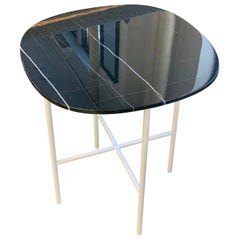 Tacchini Black Marble Soap Side Table