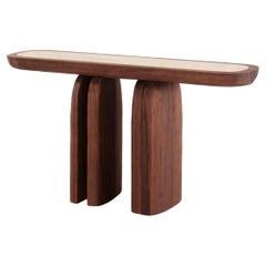 Tacchini Bread Walnut and Maple Wood Console by Faye Toogood