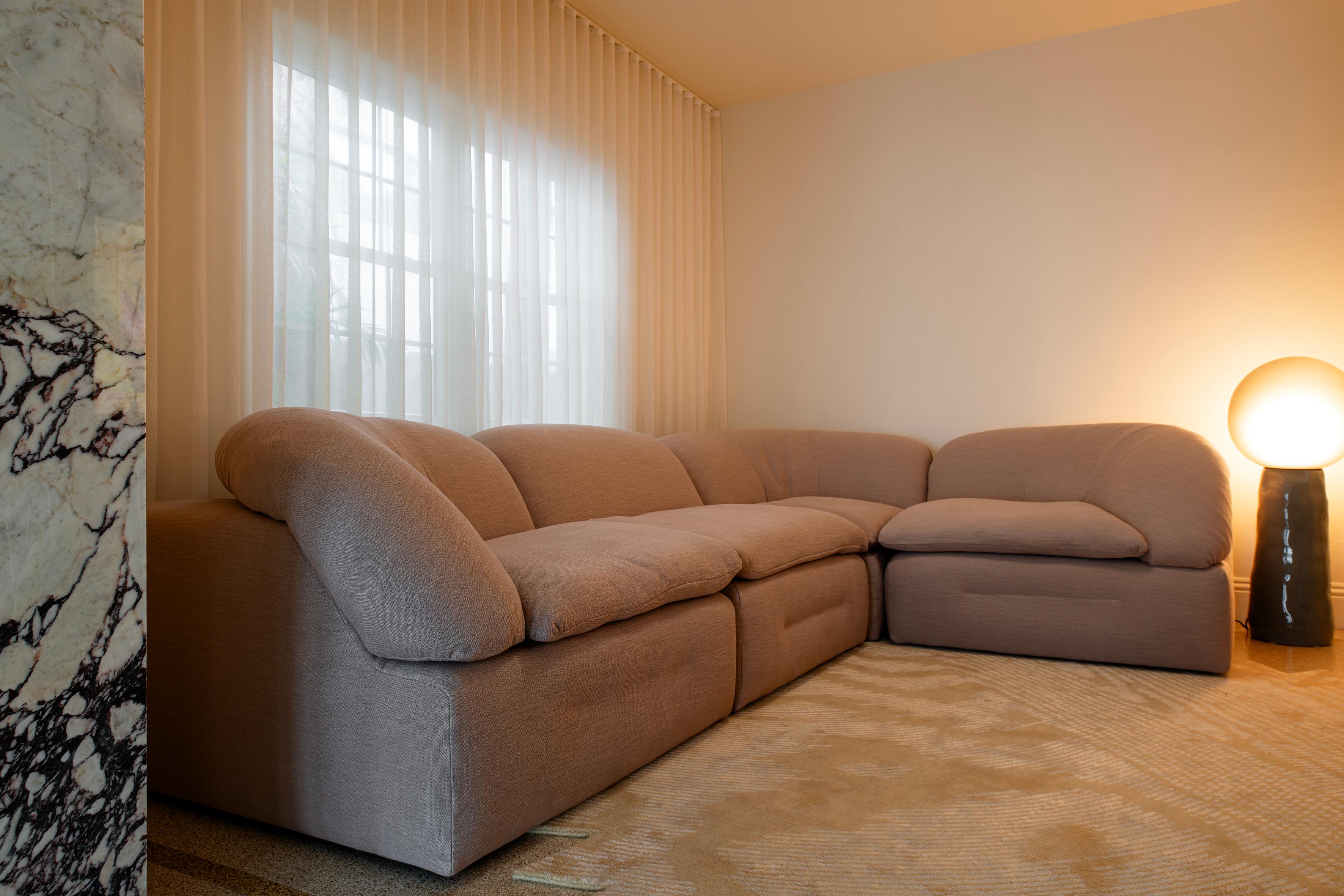 Tacchini Butter Modular Sofa by Faye Toogood in STOCK For Sale 1