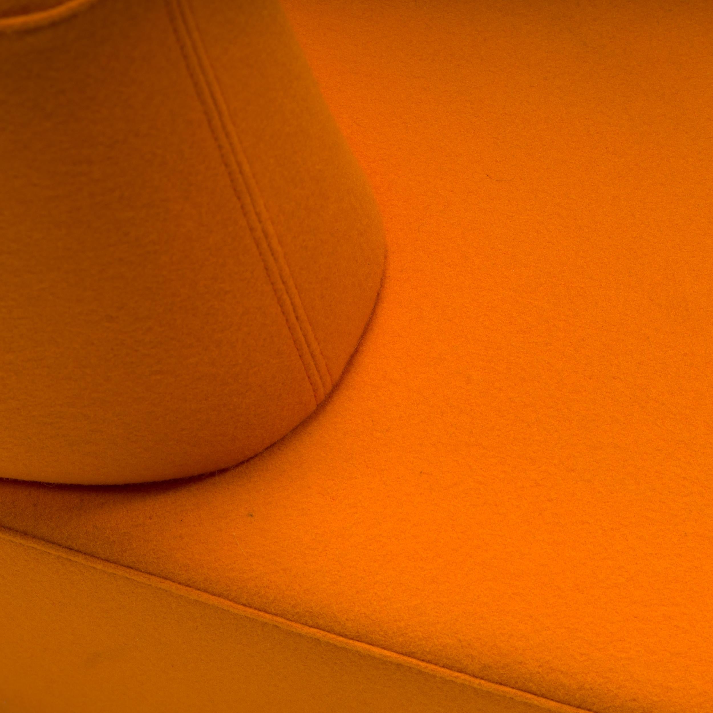 Tacchini by Pearson Lloyd Orange Polar Sofas, Set of 2 2