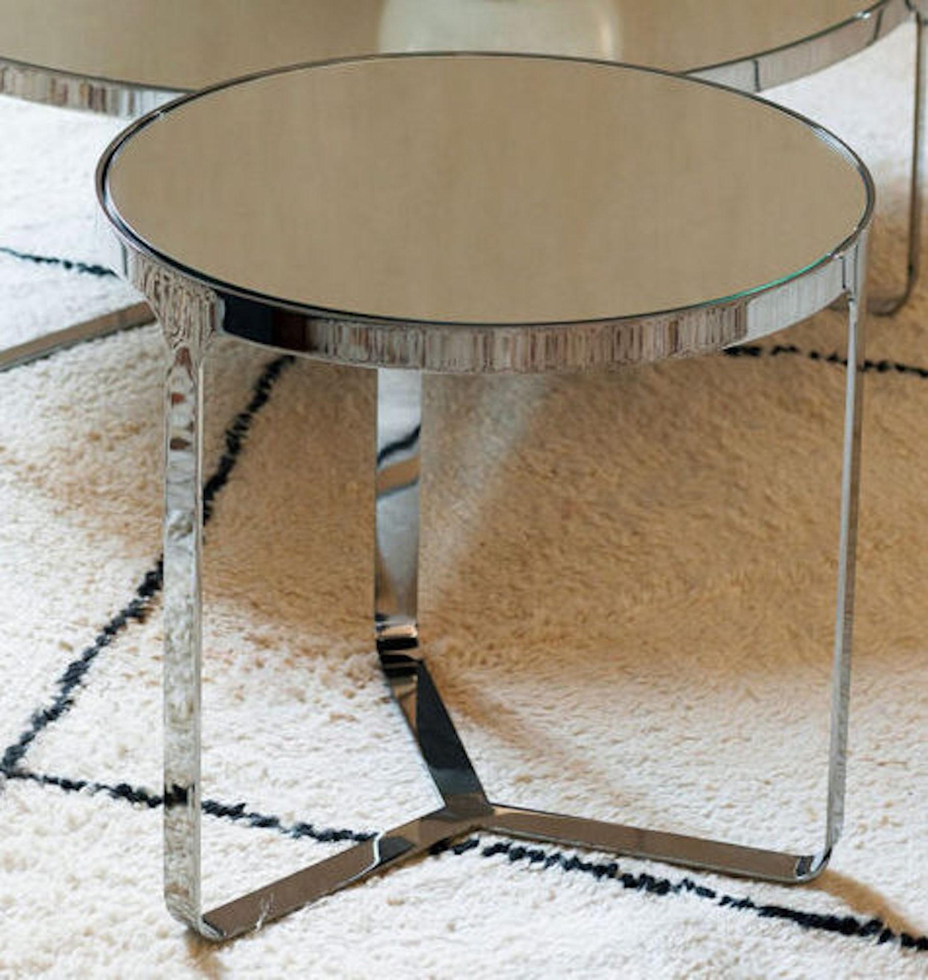  Tacchini Mirror Top Cage Side table by Gordon Guillaumier in STOCK For Sale 1