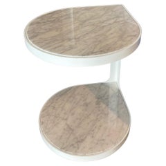 Tacchini Carrara Marble Coot Side Table in STOCK 