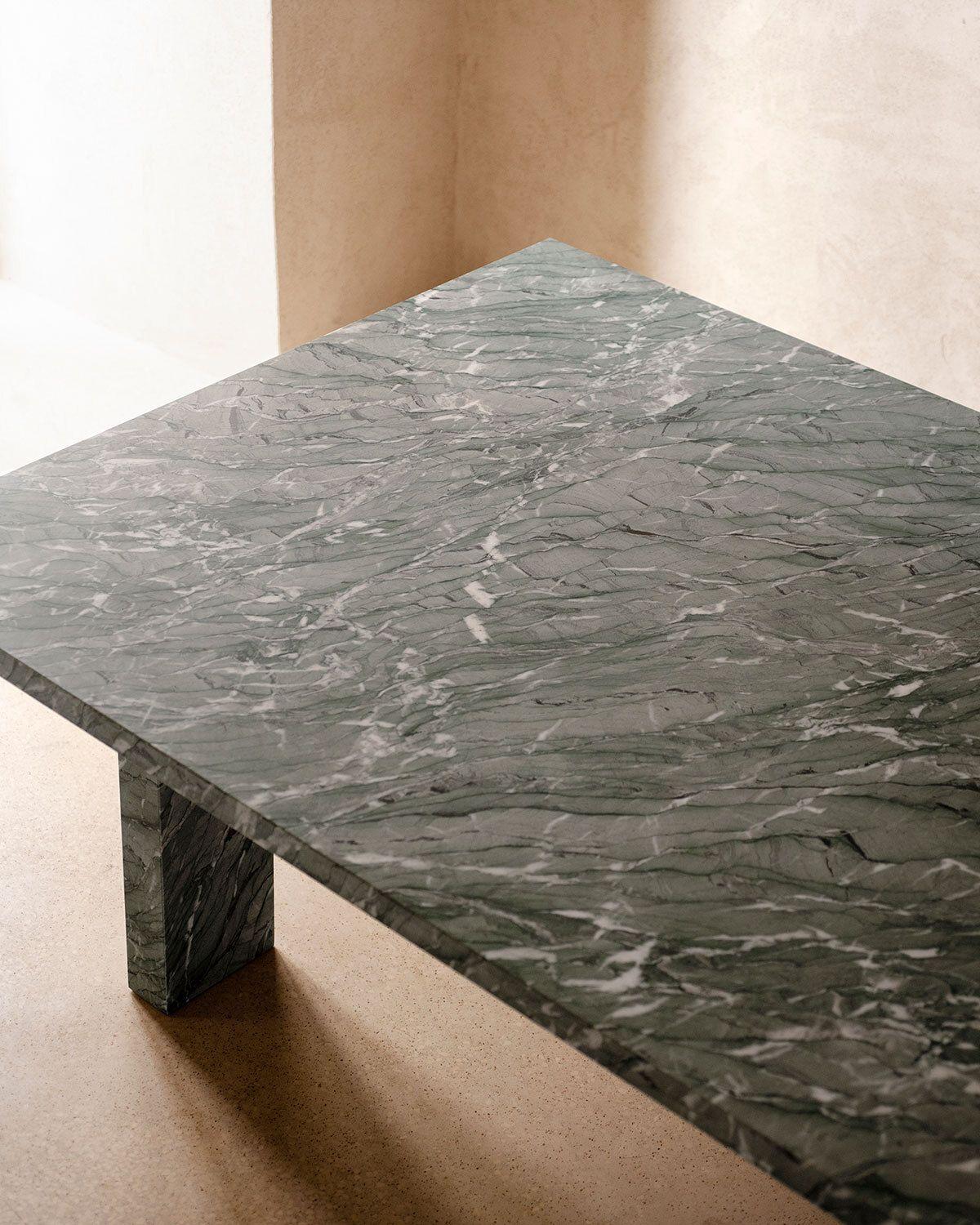 Contemporary Tacchini Clockwise Marble Dining Table by Michael Anastassiades Rectangular top For Sale