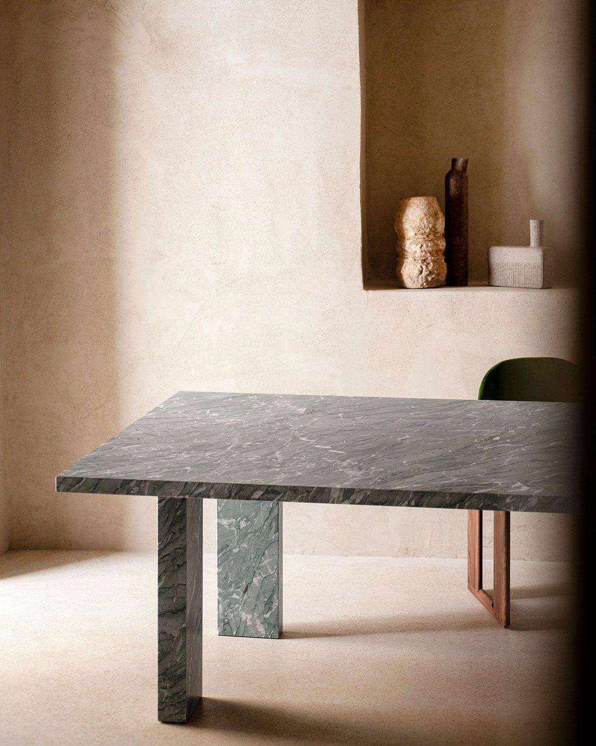 Tacchini Clockwise Marble Dining Table by Michael Anastassiades Rectangular top For Sale 2