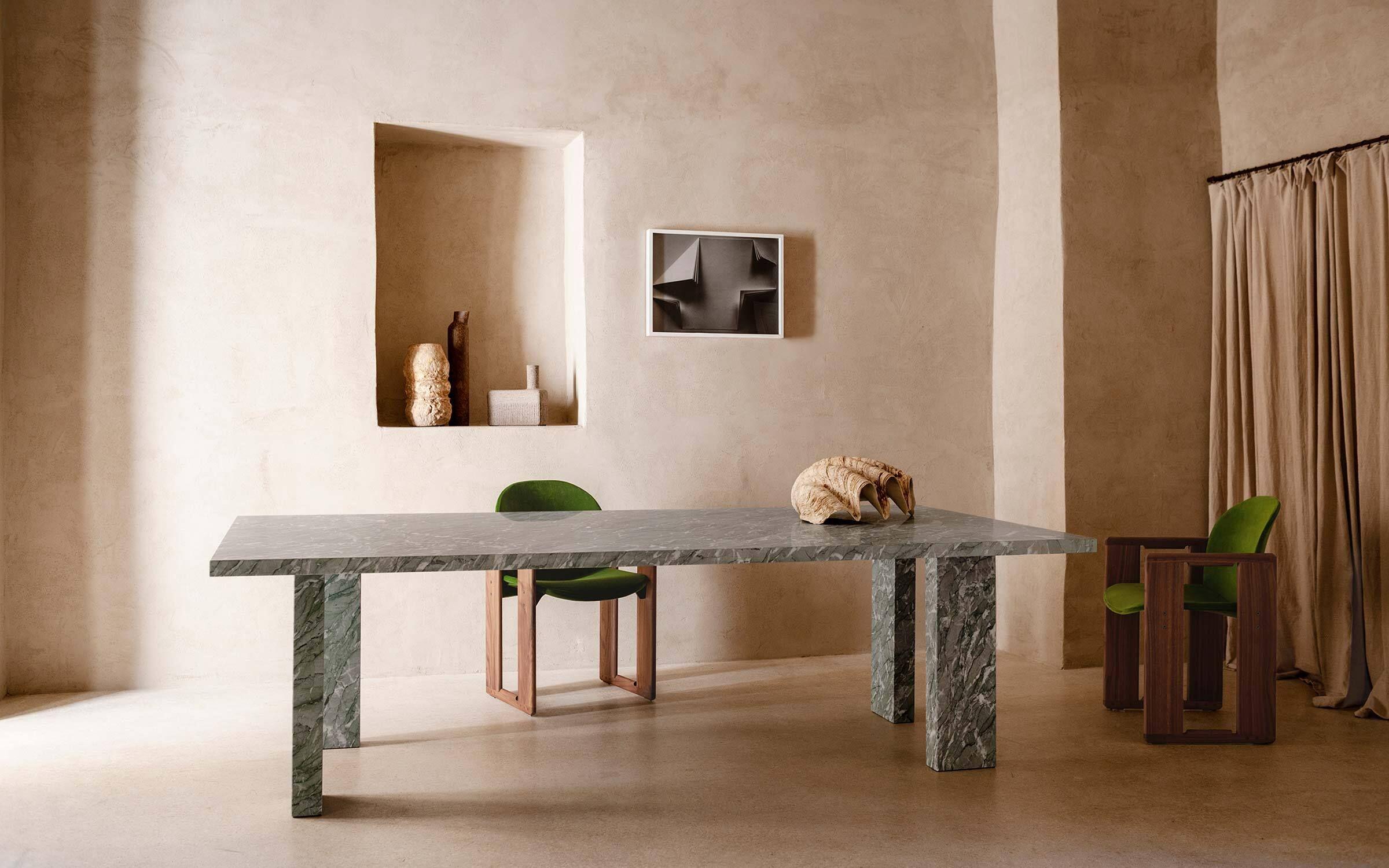 Tacchini Clockwise Marble Dining Table by Michael Anastassiades Rectangular top For Sale 3