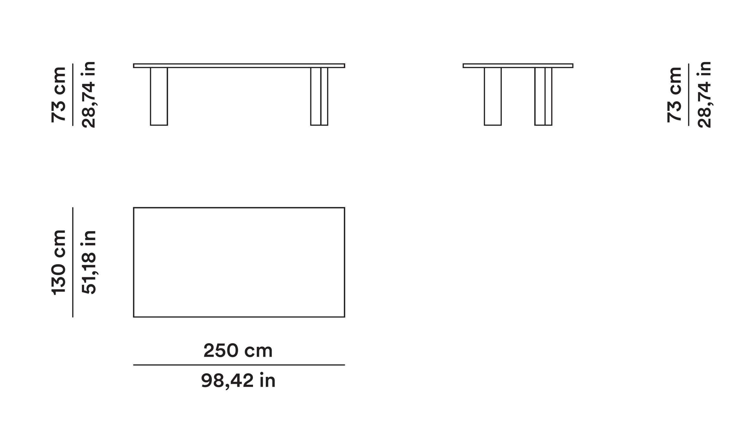 Tacchini Clockwise Marble Dining Table by Michael Anastassiades Rectangular top For Sale 4