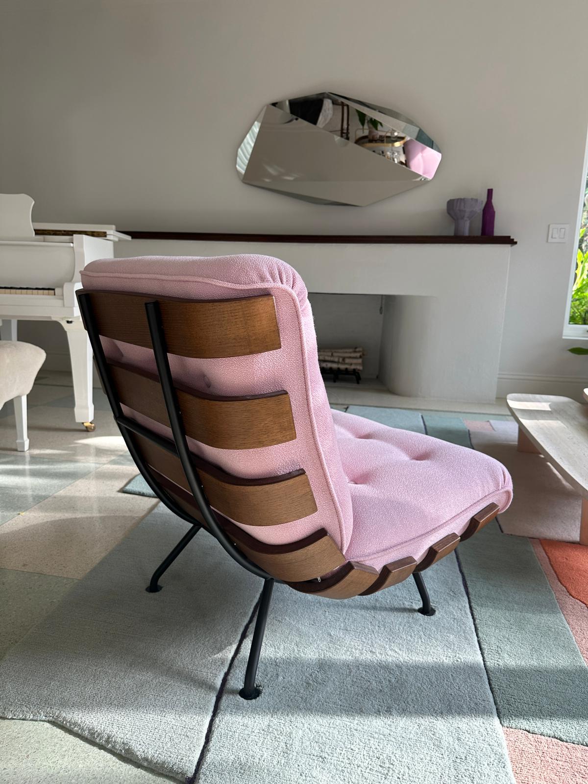 Italian Tacchini Costela Lounge Chair by Martin Eisler in Stock For Sale