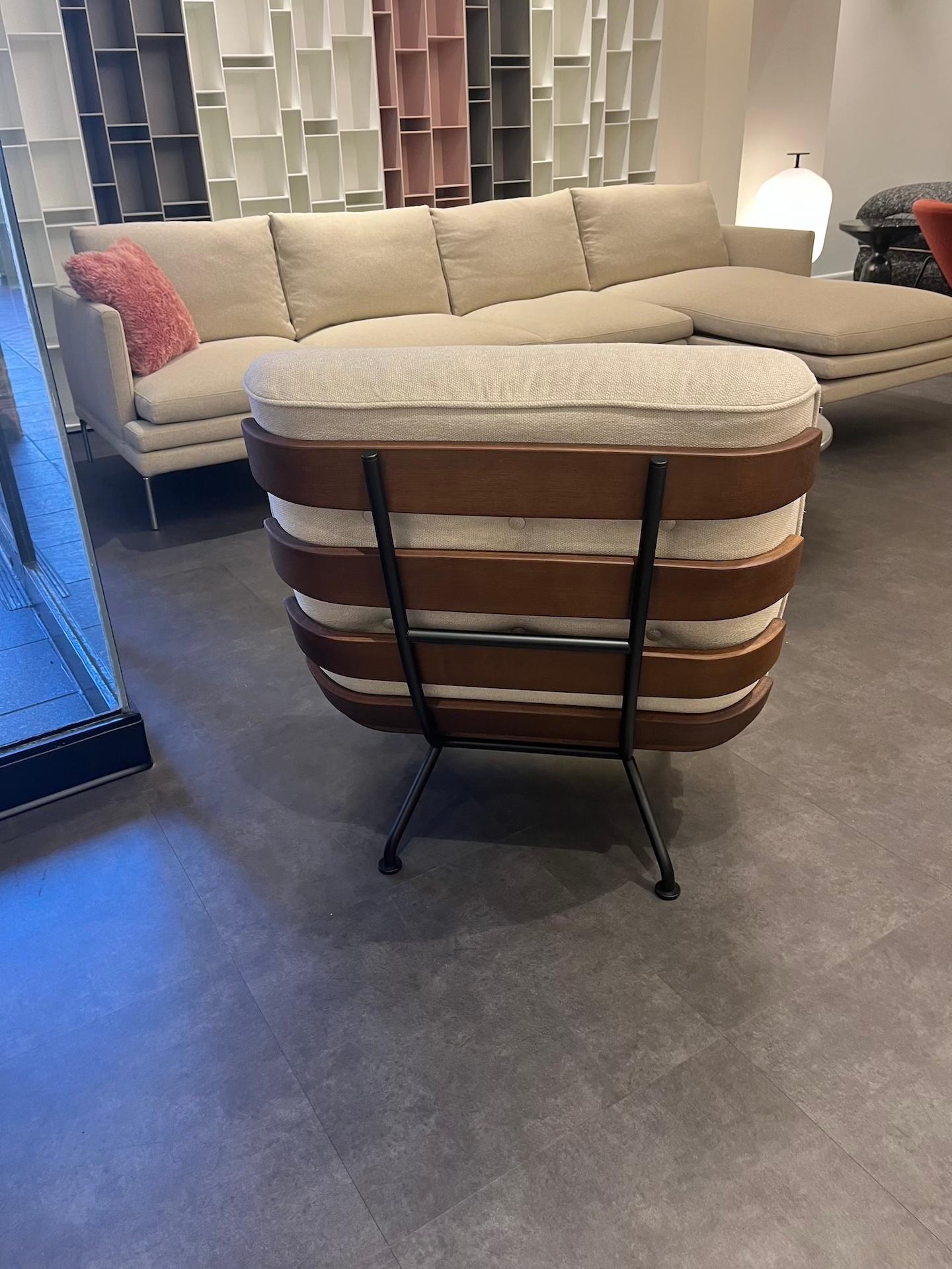 Tacchini Costela Lounge Chair by Martin Eisler in Stock In Excellent Condition In New York, NY