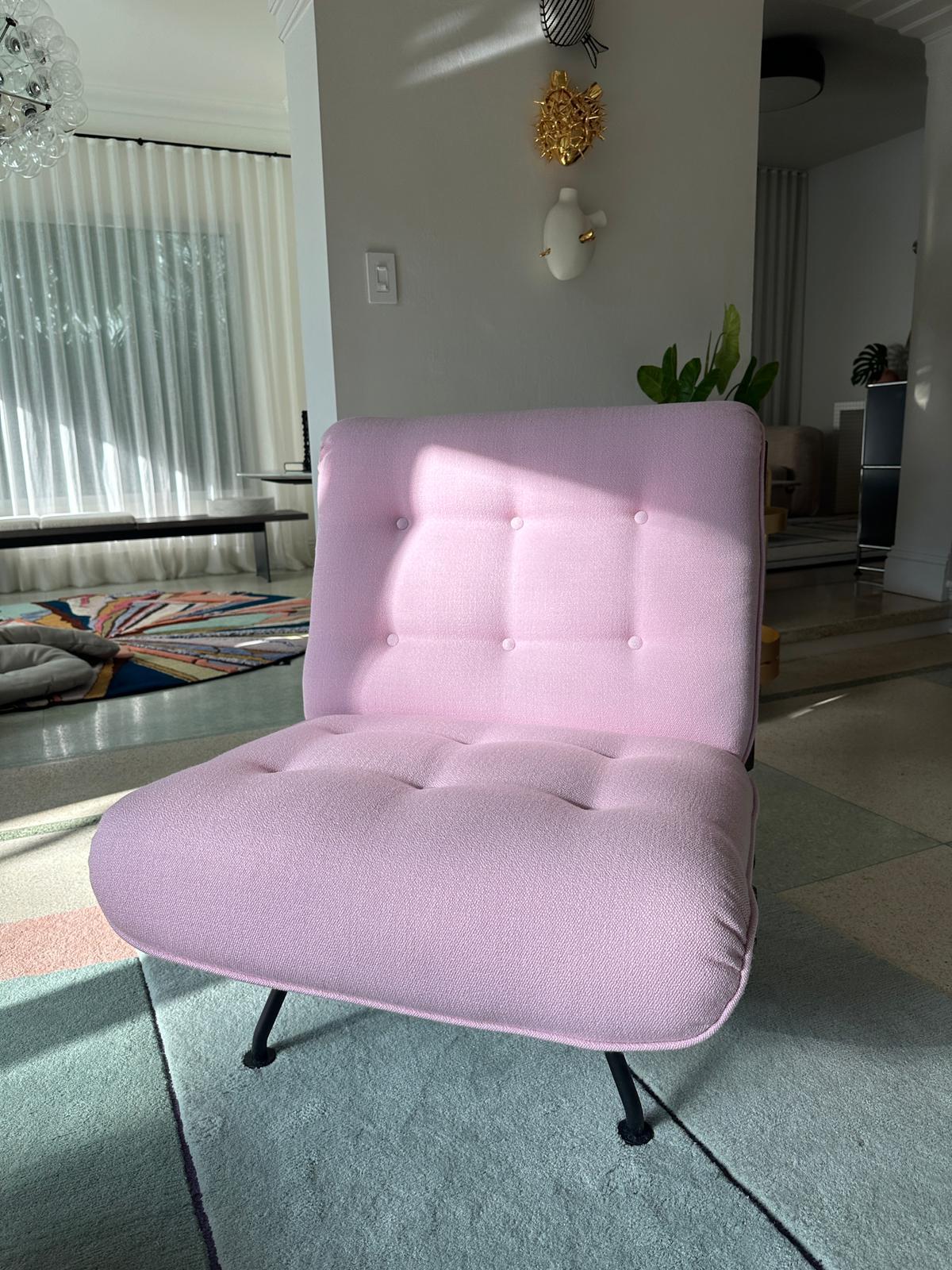 Fabric Tacchini Costela Lounge Chair by Martin Eisler in Stock For Sale